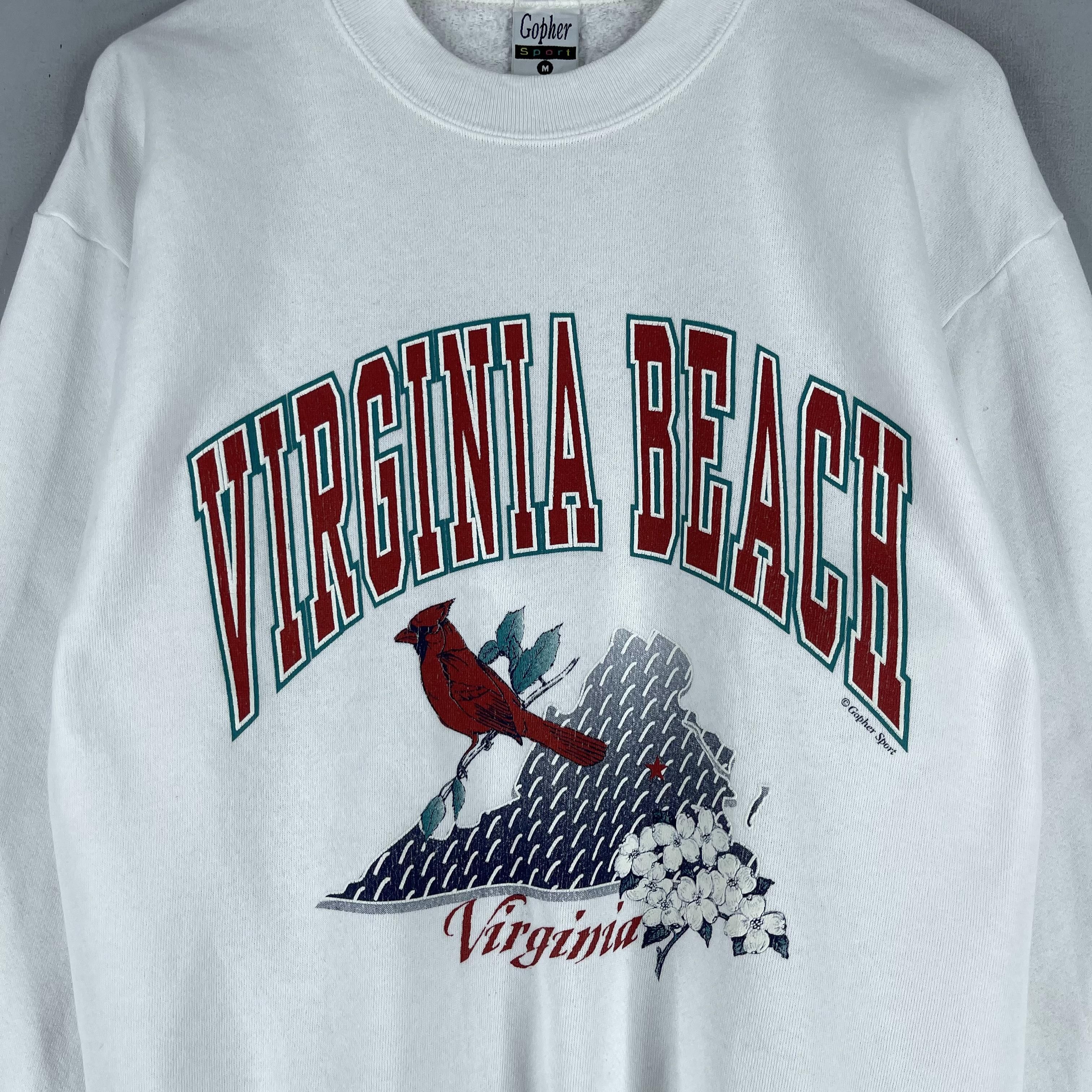 Habitat × Vintage Vintage VIRGINIA BEACH Red Cardinal Sweatshirt Size US M / EU 48-50 / 2 - 2 Thumbnail