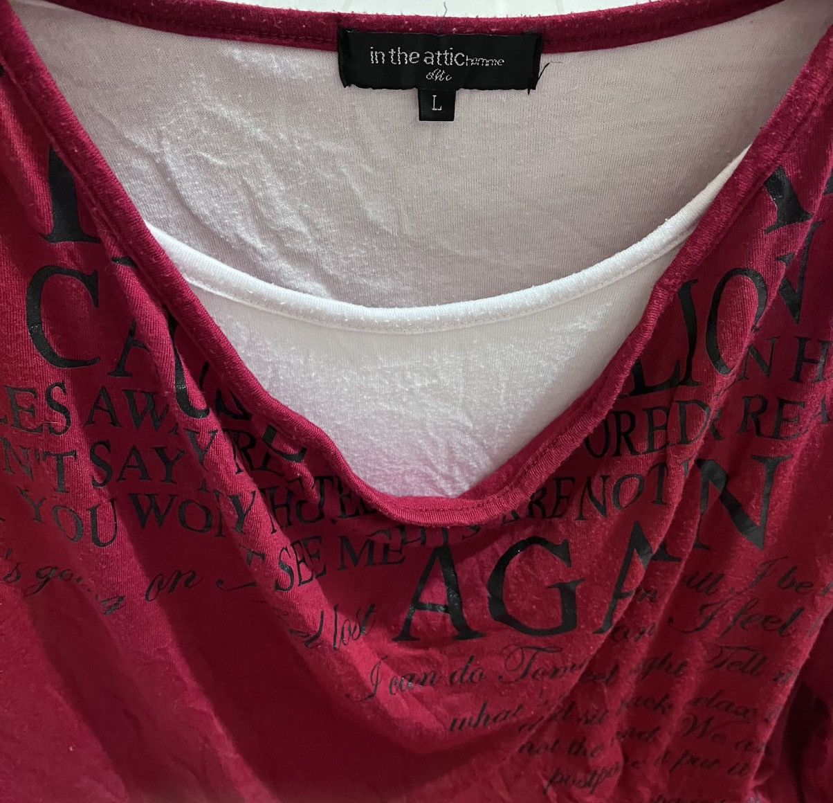 14th Addiction × If Six Was Nine × Japanese Brand In the attic double layer poem punk Size US M / EU 48-50 / 2 - 3 Thumbnail