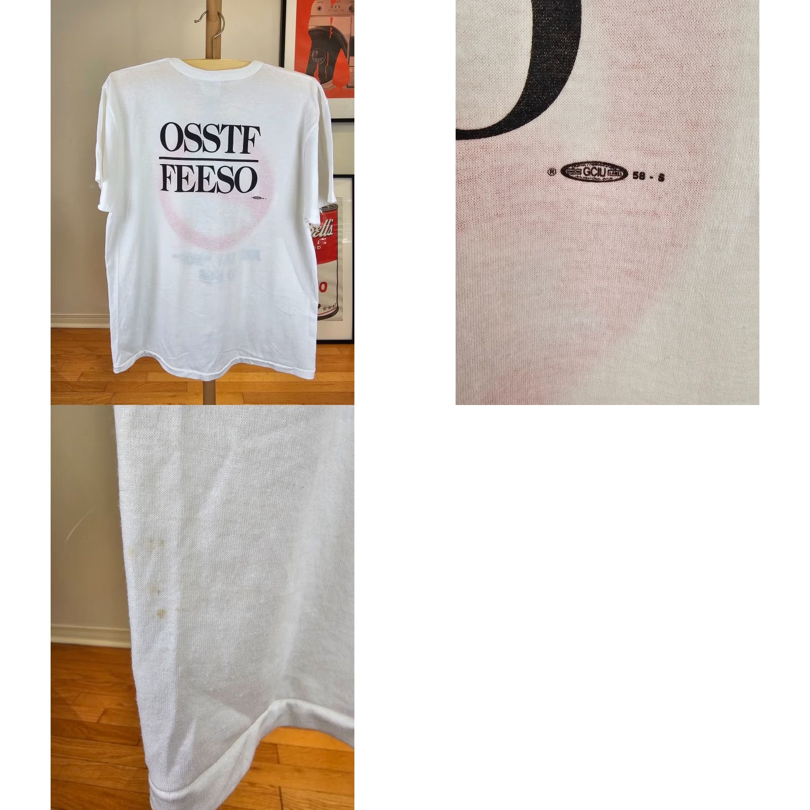 Vintage VINTAGE JUST SAYS NO TO BOB SLOGAN GRAPHIC SINGLE STITCH T-SHIRT SZ L Men T-Shirt White Cotton Logo 80's Retro 27" Back 22" Chest 27" Top to Bottom Size US L / EU 52-54 / 3 - 8 Thumbnail