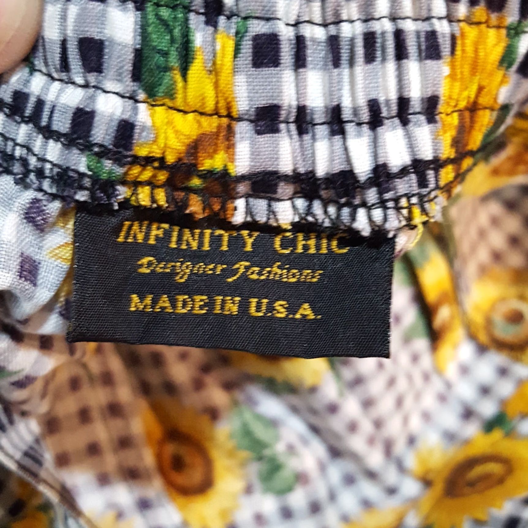 Sunflower VINTAGE Infinity Chic Women's Lounge Shorts 80s Sunflower Floral Summer Cotton Large Yellow Casual Y2K Size 36" / US 14 / IT 50 - 7 Thumbnail