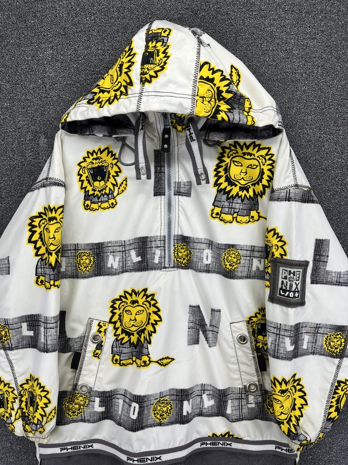 Japanese Brand Vintage Phenix Lions Full Print Rare Hooded Ski Jacket Size US L / EU 52-54 / 3 - 5 Thumbnail
