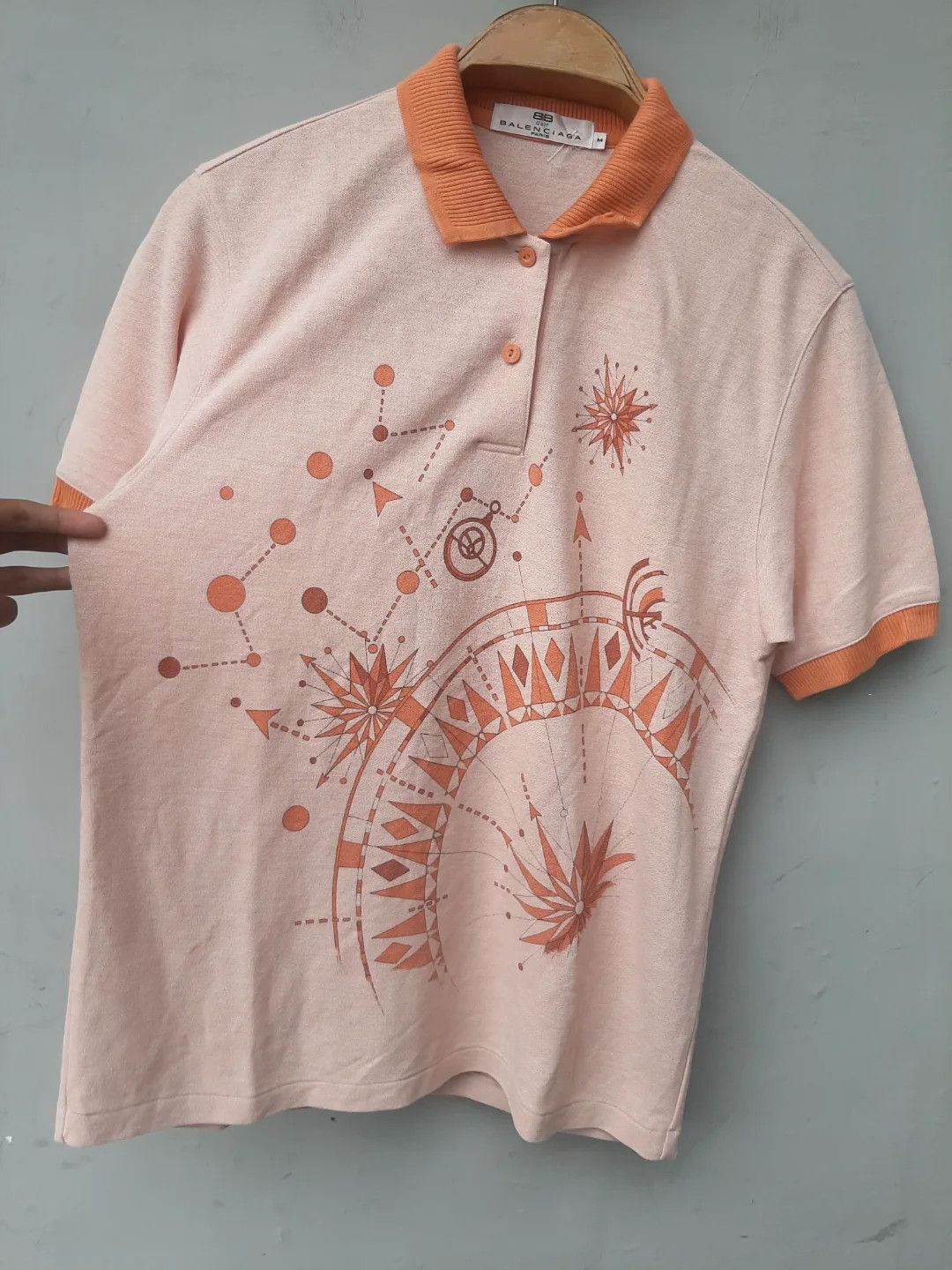 Balenciaga Vtg Balenciaga art polo shirt Size US M / EU 48-50 / 2 - 2 Thumbnail