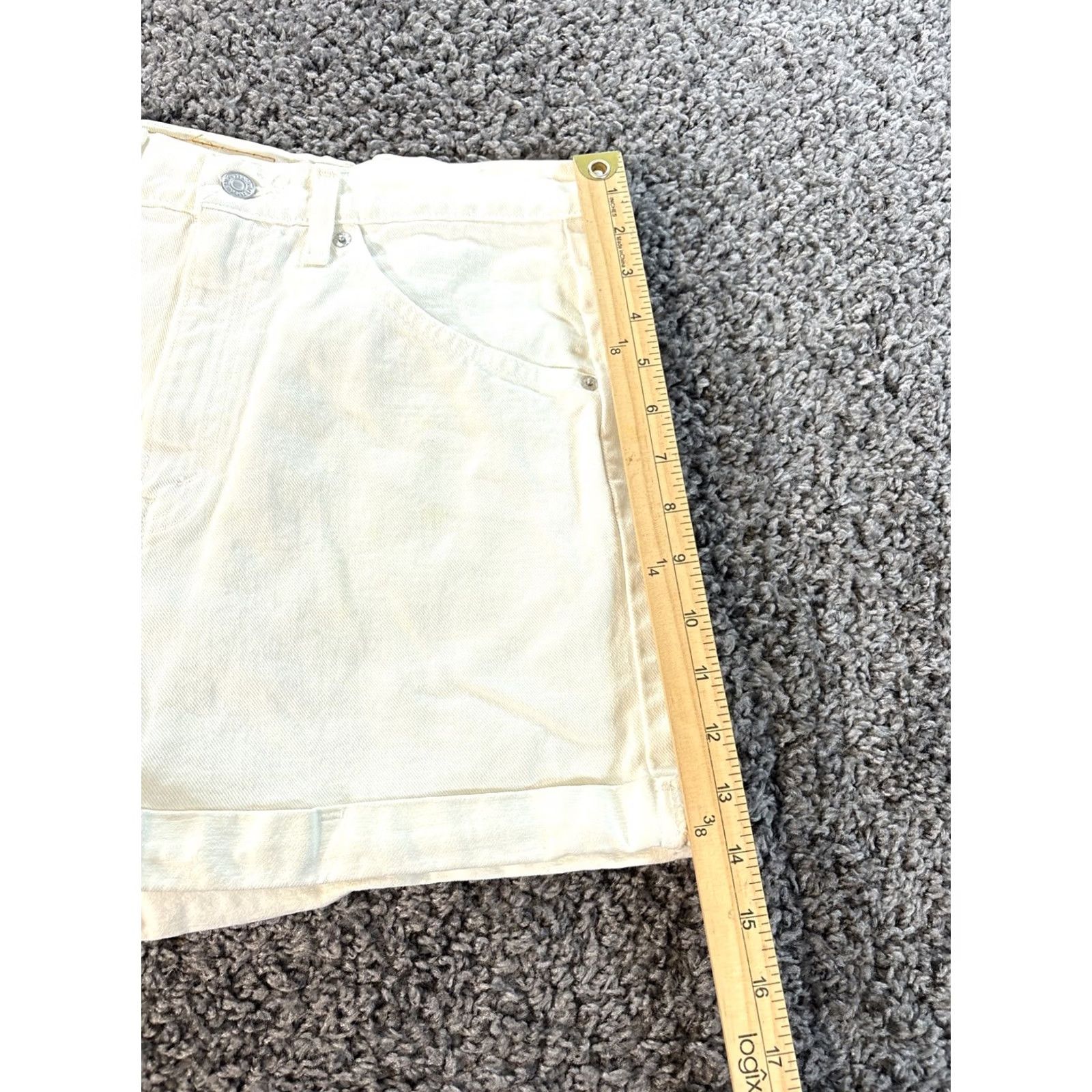 Levi's VINTAGE Levi's 954 Orange Tab Shorts Womens 28 White High Rise Mom Cuffed 90s Womens Size 30" / US 8 / IT 44 - 2 Thumbnail