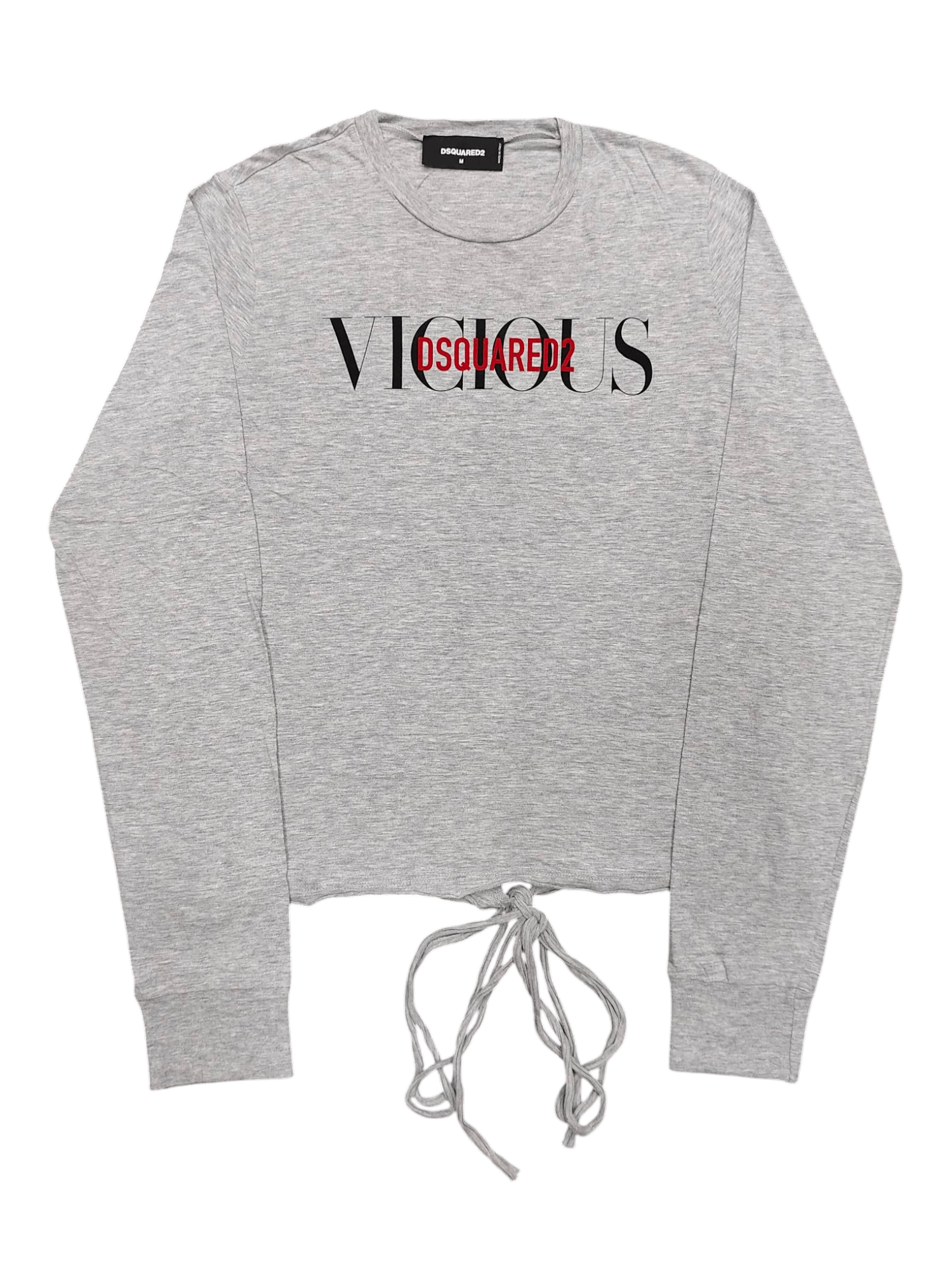 Dsquared2 SICK🔥Dsquared2 Vicious Spellout Back Laces Long Sleeve Size M / US 6-8 / IT 42-44 - 1 Thumbnail