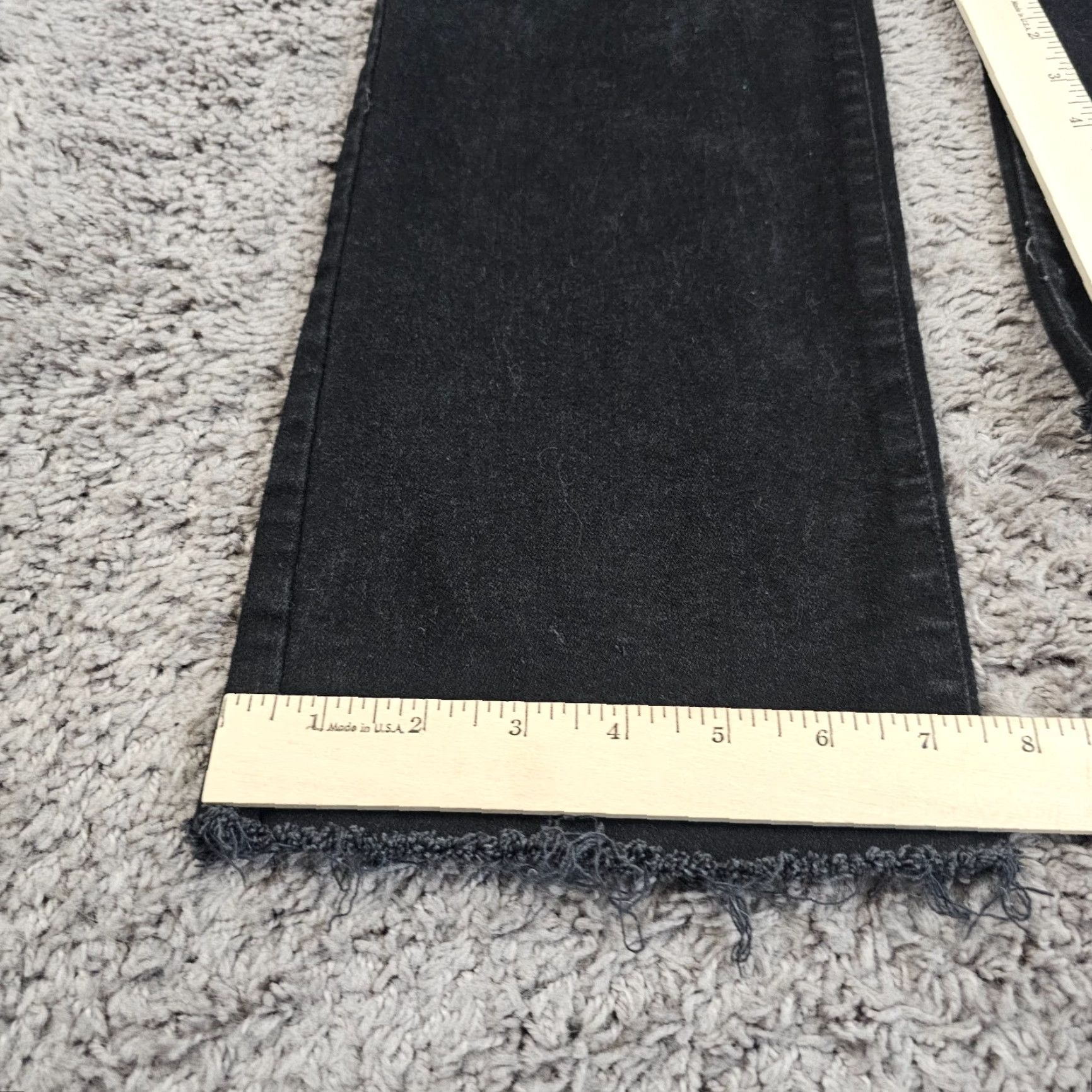 NYDJ VINTAGE NYDJ Jeans Women 10P Straight Mid Rise Stretch Black Denim 90s Size 32" / US 10 / IT 46 - 7 Thumbnail