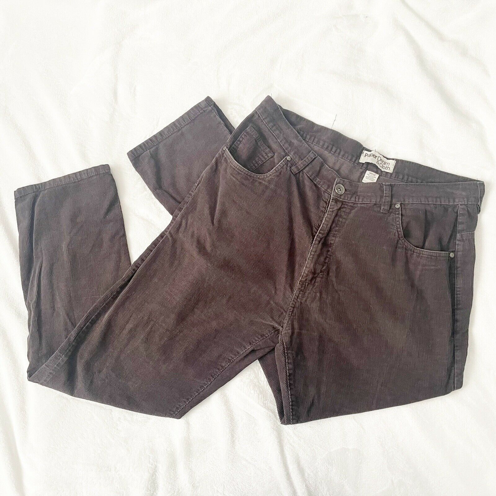 Paper Denim & Cloth paper denim & cloth brown corduroy pants Jeans 38x30 Cotton Size US 38 / EU 54 - 1 Thumbnail
