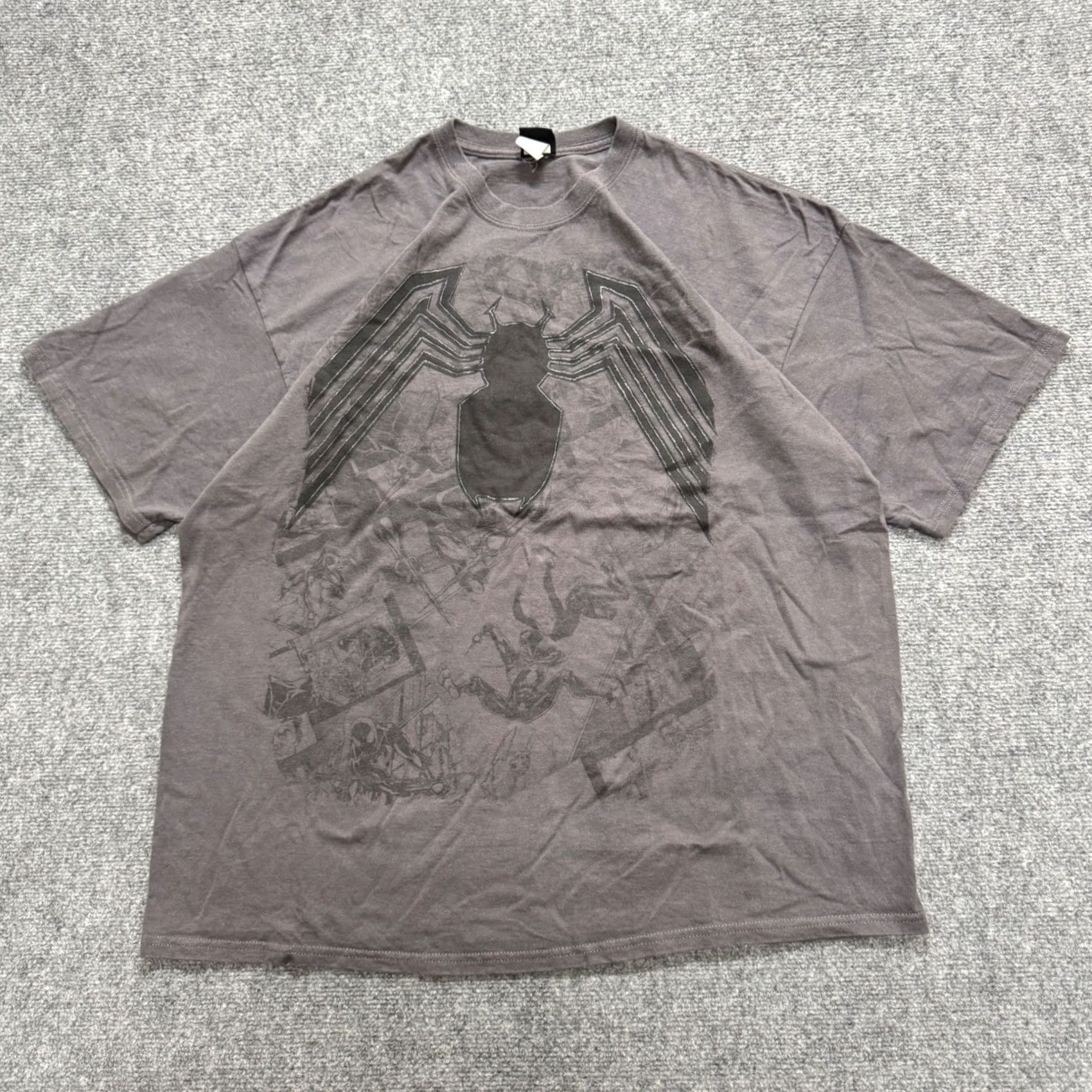 Vintage Marvel Spider Man T-shirt Men's 2XL Venom Gray Y2K Grunge Shirt Mens 2XL Venom Gray Marvel Mad Engine Spider Man T-shirt Y2K Grunge Size US XXL / EU 58 / 5 - 2 Thumbnail