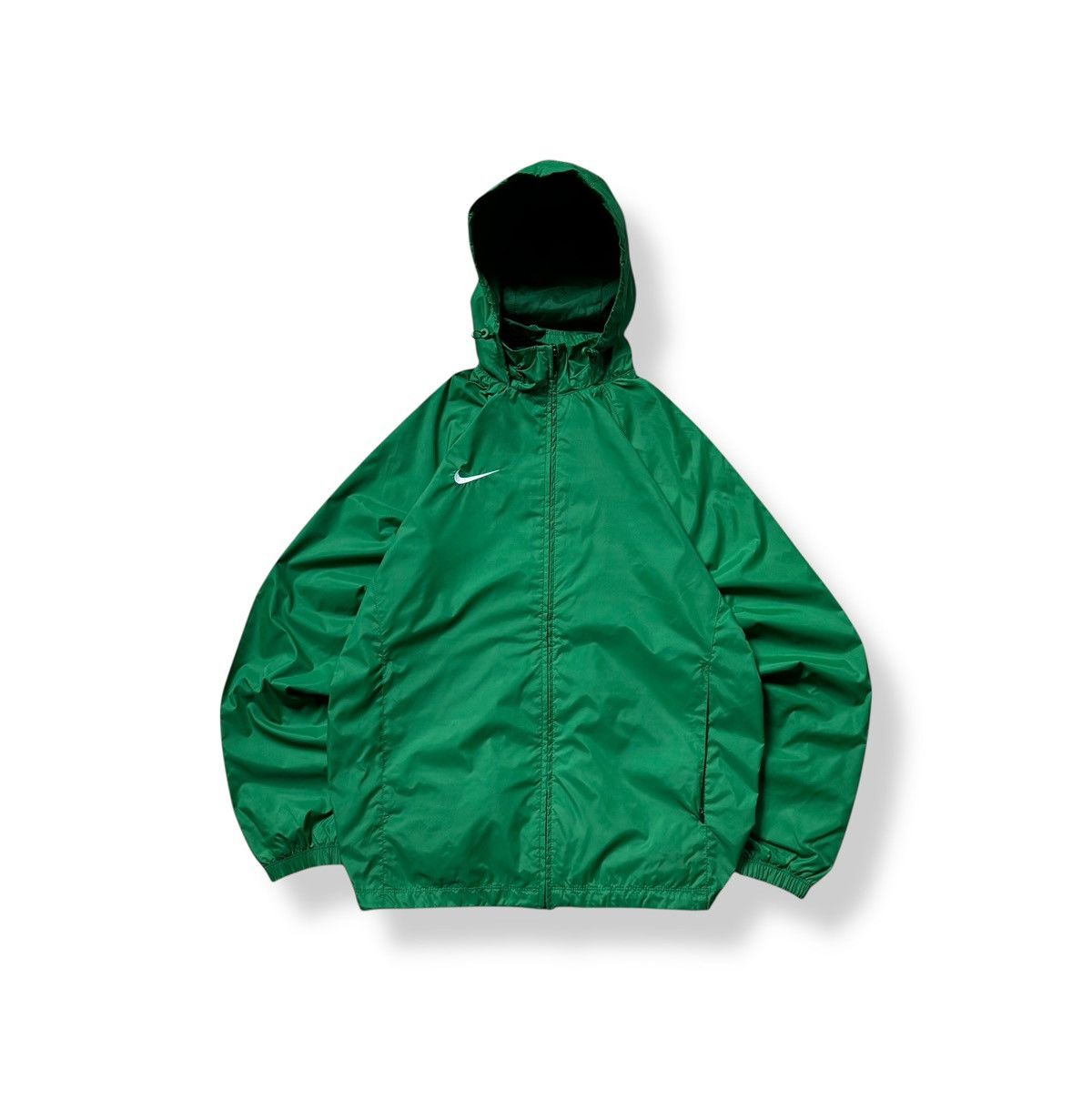 Nike Nike Vintage Track Nylon Sportwear Green Jacket Y2K Hooded Size US M / EU 48-50 / 2 - 1 Thumbnail