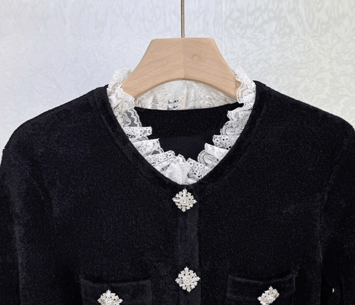 Japanese Brand Black Chenille Knit Mini Dress Size M / US 6-8 / IT 42-44 - 3 Thumbnail