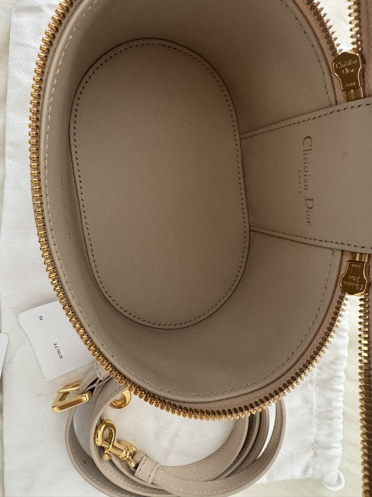 Dior Dior CD Signature Oval Camera Bag Beige Size ONE SIZE - 4 Thumbnail