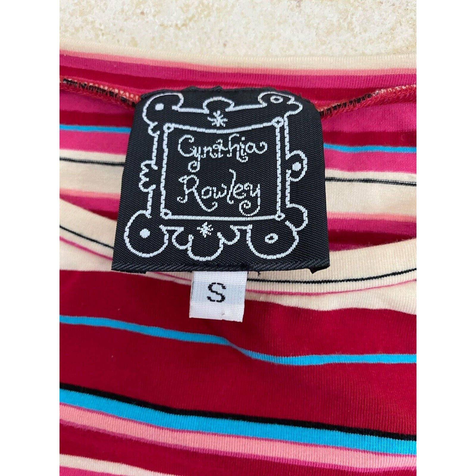 Cynthia Rowley VTG 90s Cynthia Rowley Striped Skirt Shirt Sleeveless Set Size 27" / US 4 / IT 40 - 10 Thumbnail