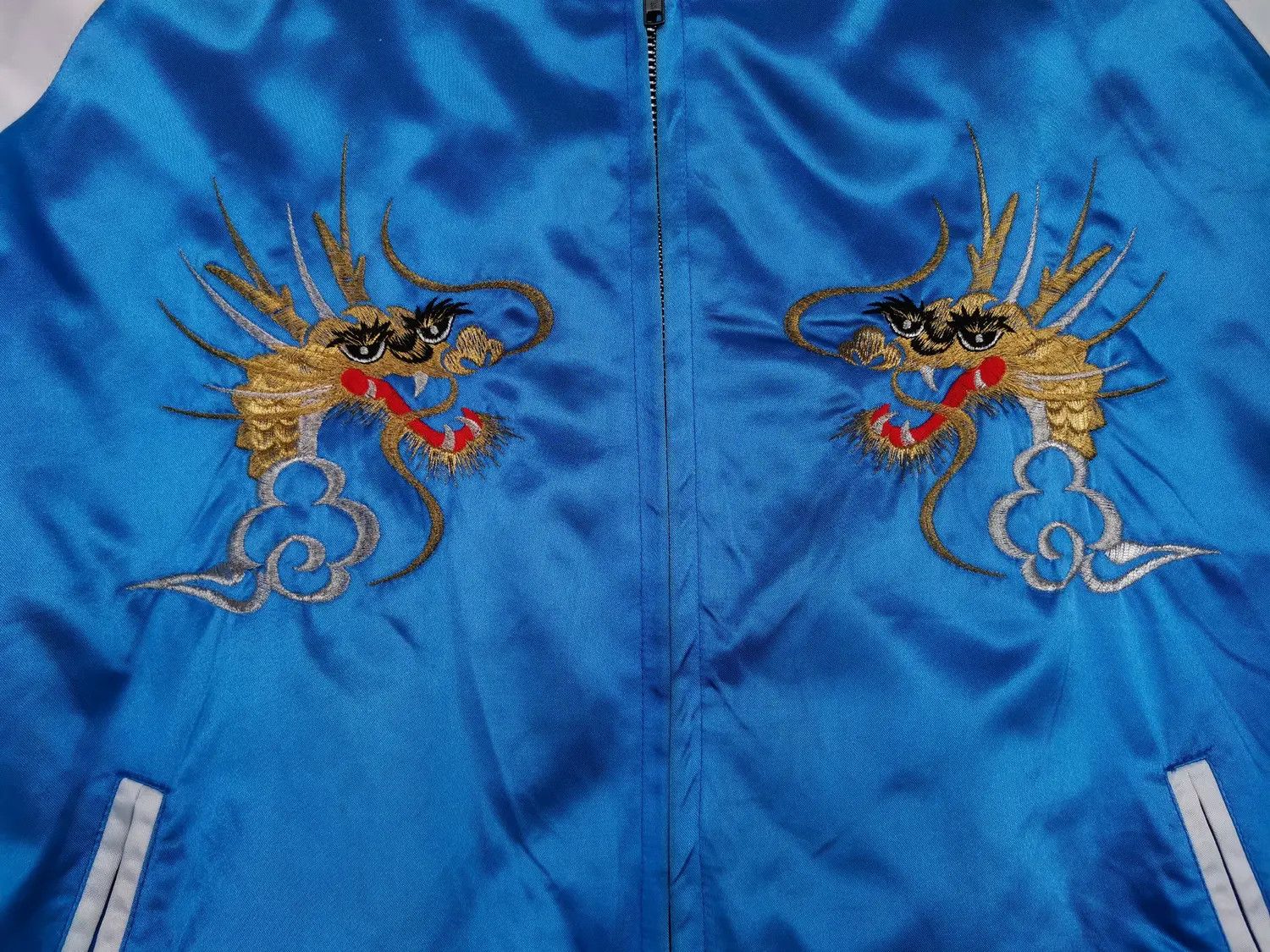 Japanese Brand Vintage!!! Sukajan Dragon Souvenir Embroidered Logo Jacket Size US L / EU 52-54 / 3 - 18 Thumbnail
