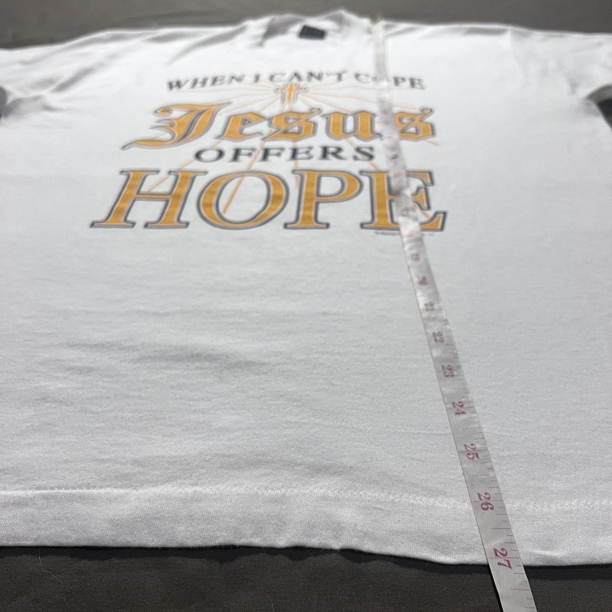 Vintage Vintage 90s Jesus offers hope God Bible Holy Promo Tee L Size US L / EU 52-54 / 3 - 7 Thumbnail