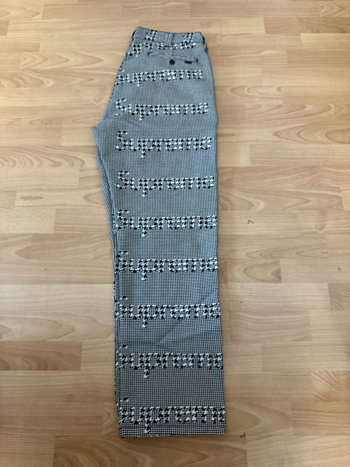 Supreme FW20 Supreme Black houndstooth work pant size 32 pants W32 Size US 32 / EU 48 - 14 Thumbnail
