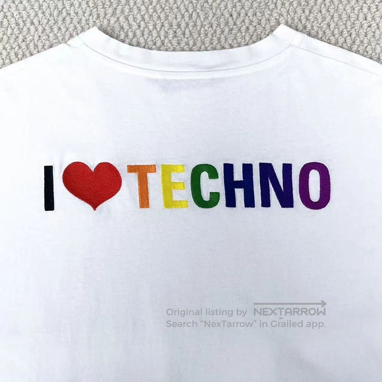 Balenciaga Balenciaga Tech Tee White with Logo Embroidery. Size US XS / EU 42 / 0 - 4 Thumbnail