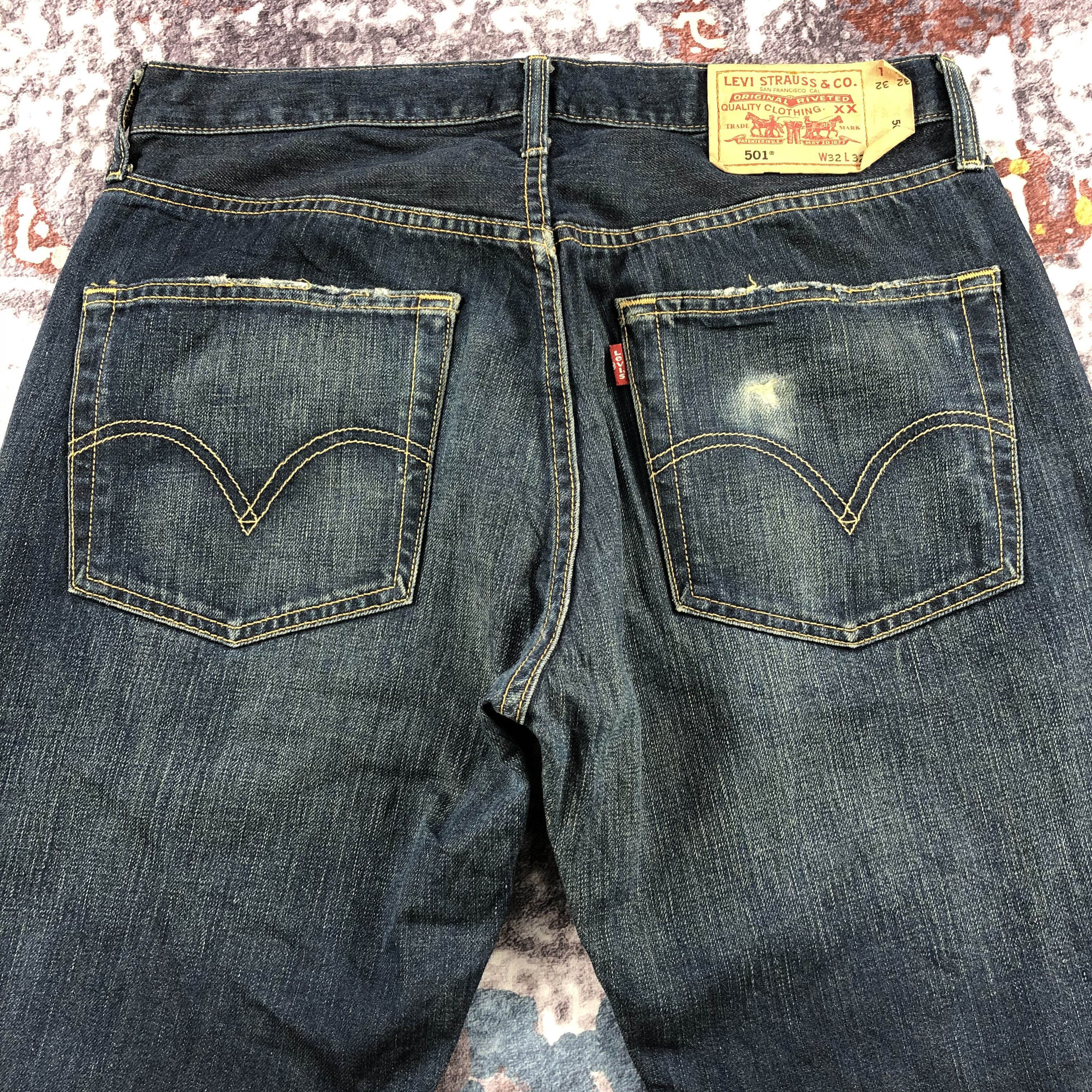 Levi's Vintage 90s Levis 501 Jeans-JM2093 Size US 33 - 5 Thumbnail