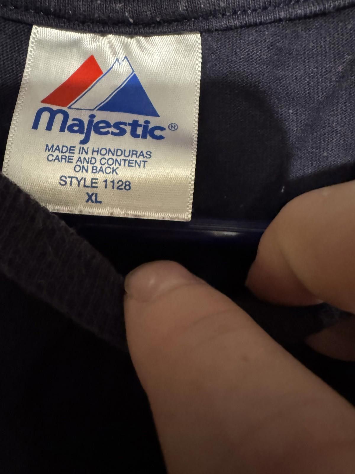 Majestic Boston Red Sox Majestic Short Sleeve Tee Men's XL Blue MLB Size ONE SIZE - 5 Thumbnail