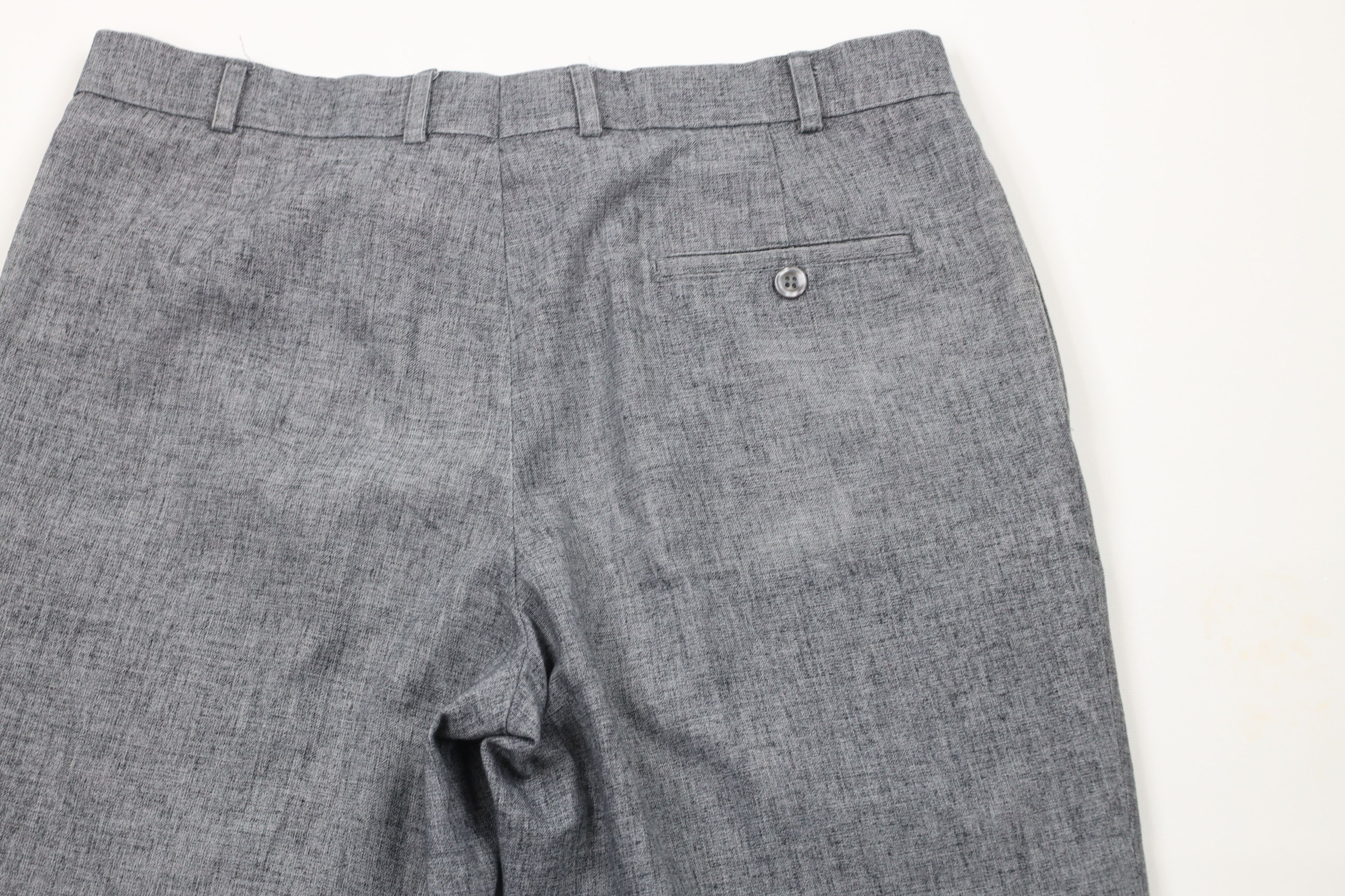 Vintage Vintage 90s Streetwear Linen Pleated Chino Pants Gray Size US 34 / EU 50 - 10 Thumbnail