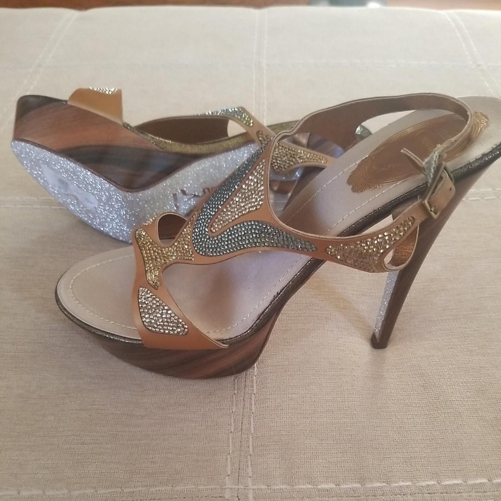 Rene Caovilla Rene Caovilla Venezia Swarovski Crystal Shoes Heels sz 8.5 Size US 8.5 / IT 38.5 - 1 Thumbnail