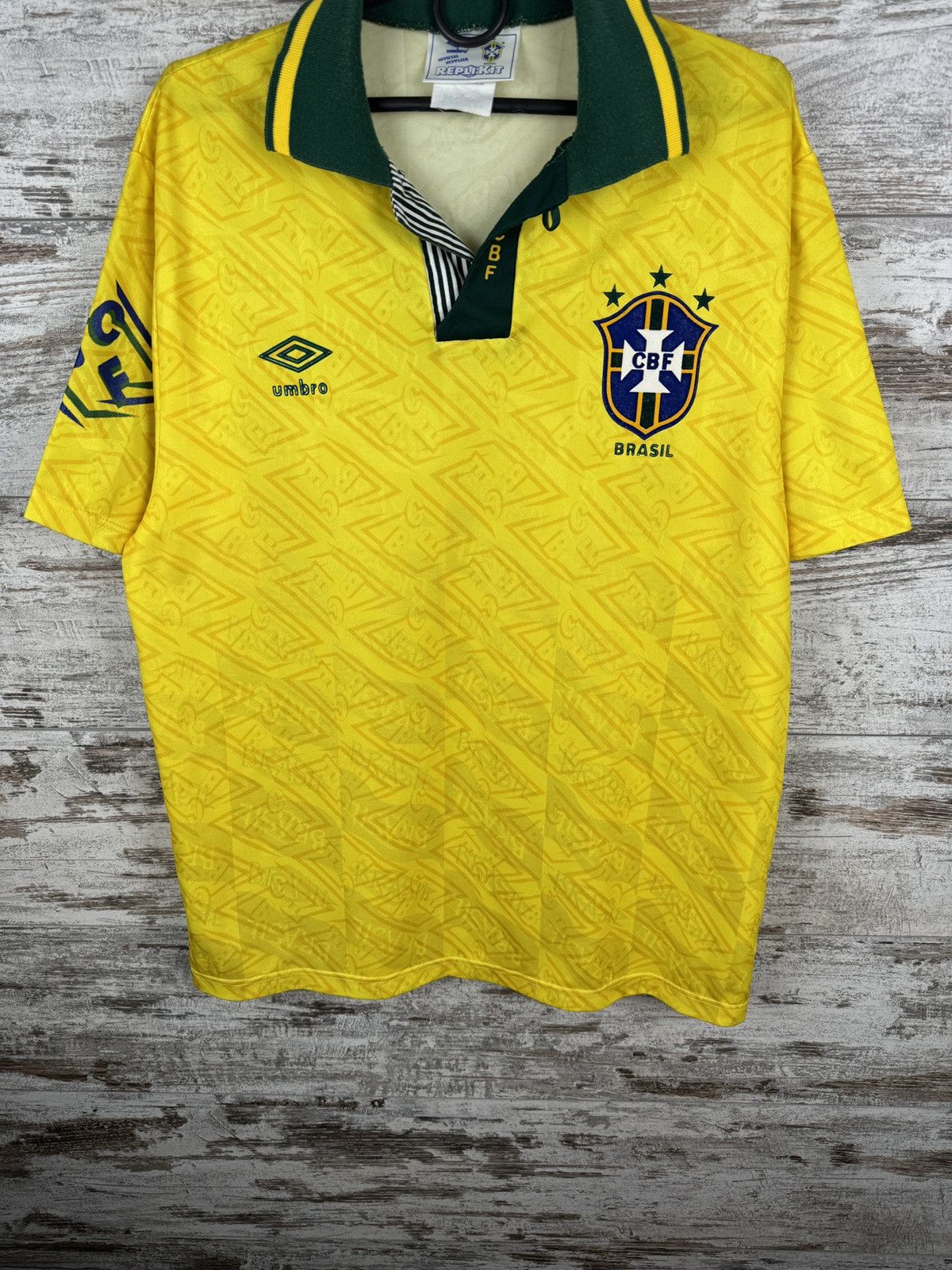 Home Vintage Umbro Brasil T-shirt soccer jersey Brazil tee