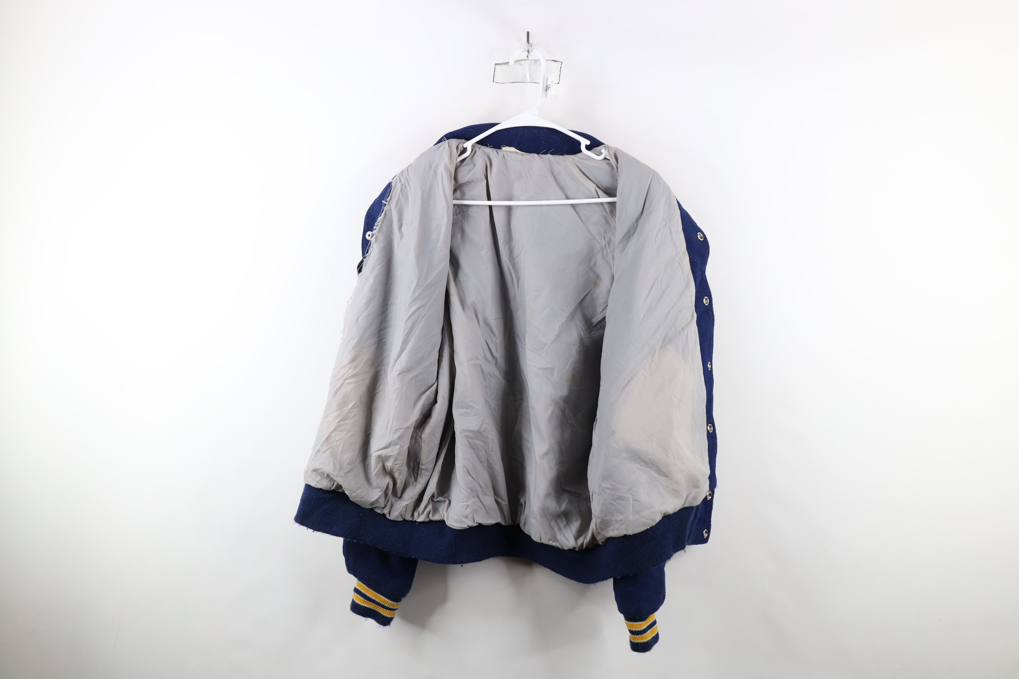 Vintage Vintage 70s Streetwear Wool ACS Athens Greece Varsity Jacket Size US XL / EU 56 / 4 - 7 Thumbnail
