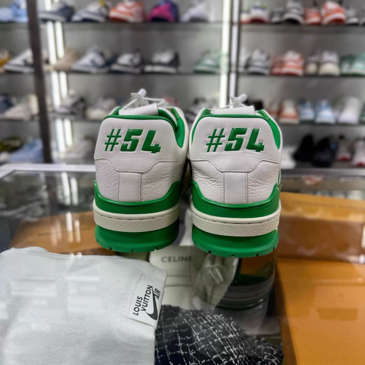 Louis Vuitton LV TRAINER white/green UK8 42 Size US 9 / EU 42 - 6 Thumbnail