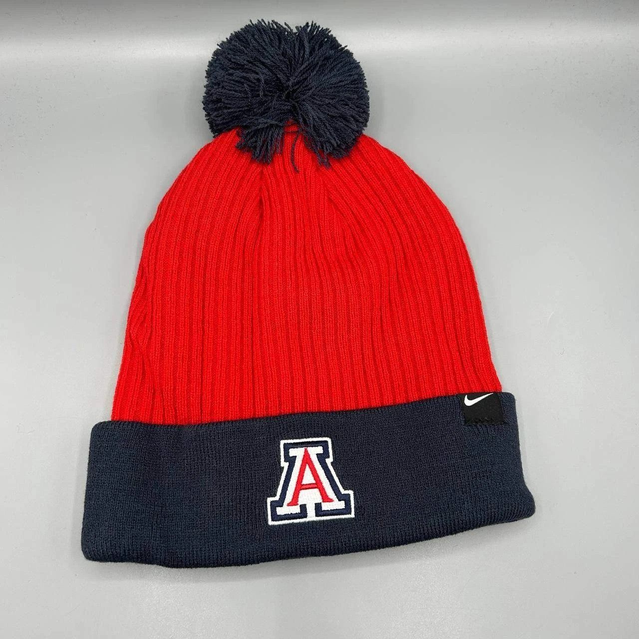 Nike Arizona Wildcats x Nike Hat Men Red Cuffed Beanie Pom Pom Size ONE SIZE - 1 Thumbnail