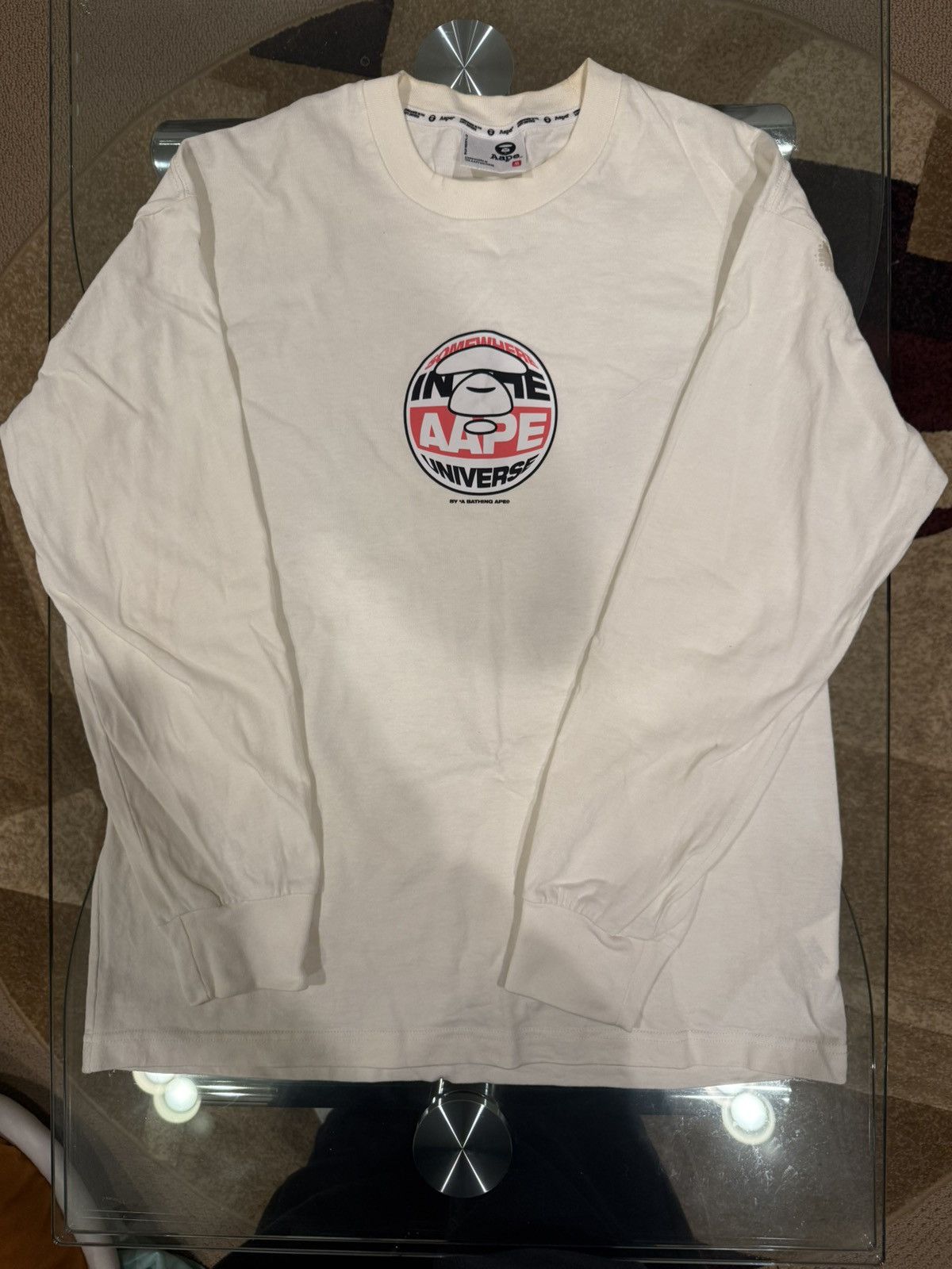 Aape Aape “Somewhere In The Aape Universe” Longsleeve - Size M Size US M / EU 48-50 / 2 - 1 Thumbnail
