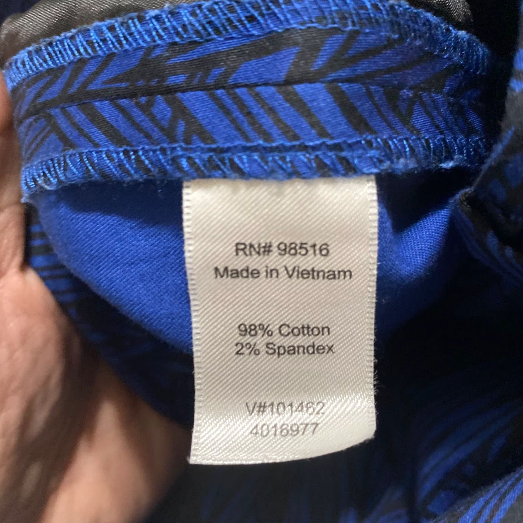 Coldwater Creek Coldwater Creek Womens 16 Pants Blue Floral Straight High Rise Business Casual Size 38" / US 16 / IT 52 - 4 Thumbnail