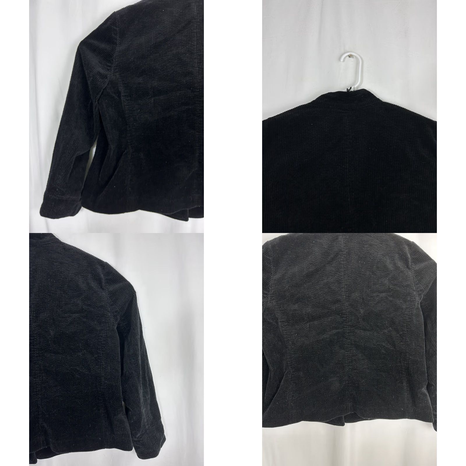 J. Jill J. Jill Double Breasted Jacket Cotton Corduroy Black XL Velvet Cuff Women Size XL / US 12-14 / IT 48-50 - 9 Thumbnail