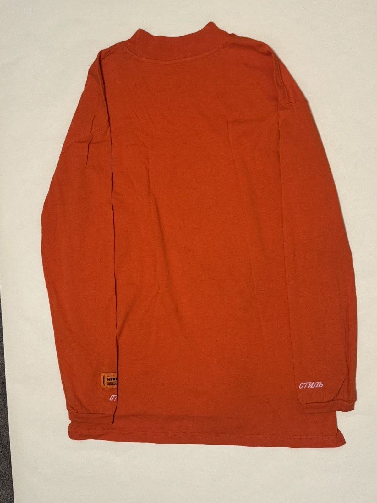 Heron Preston Heron Preston Chinese Logo long sleeve Turtle Neck Size US S / EU 44-46 / 1 - 2 Thumbnail