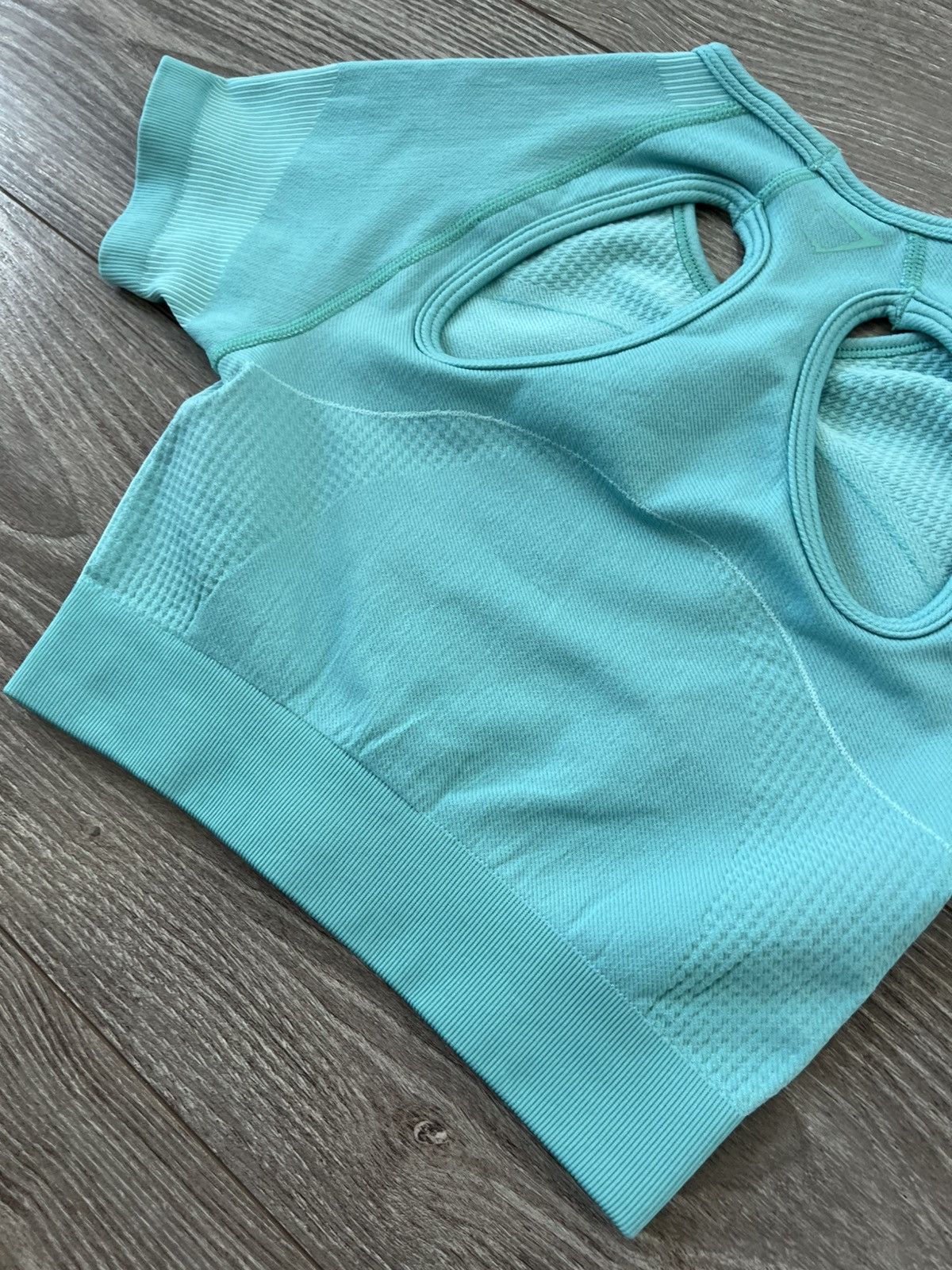 Gymshark ‼️Gymshark Onyx Central Logo Seamless Crop Top‼️ Size XS / US 0-2 / IT 36-38 - 20 Thumbnail
