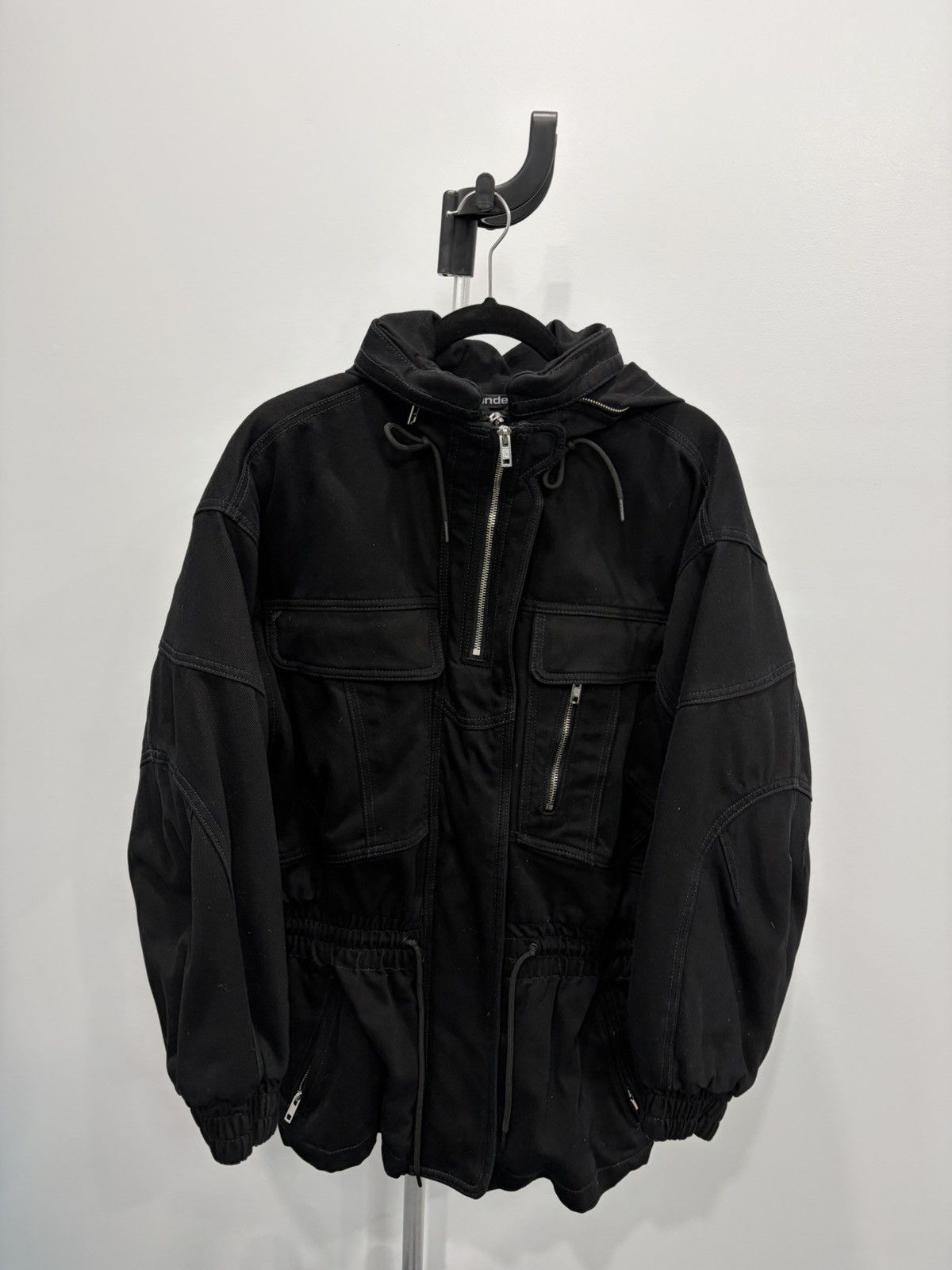 Alexander Wang Alexander Wang Black Denim Field Jacket Size XS / US 0-2 / IT 36-38 - 2 Thumbnail