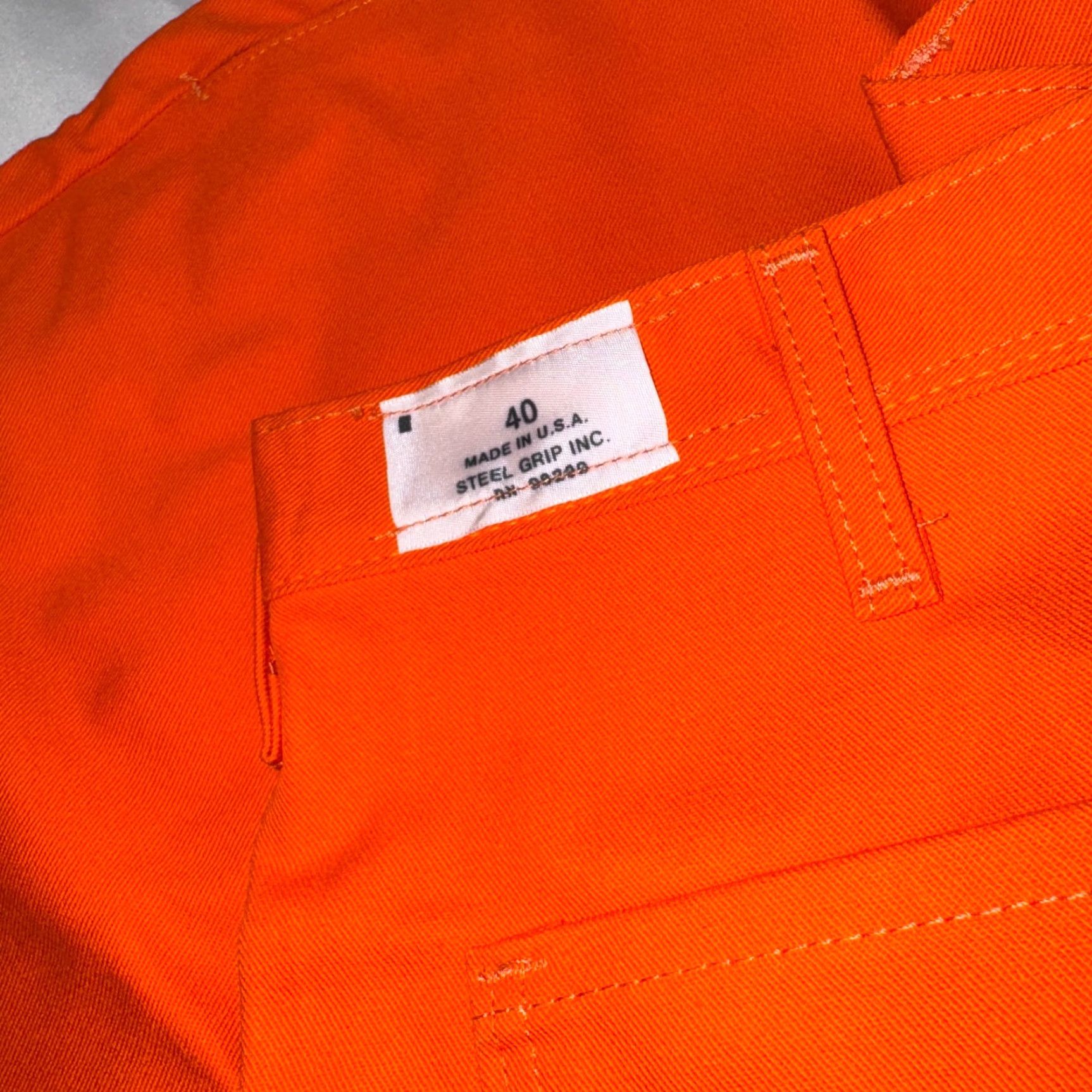 Vintage Steel Grip Westex Indura FR Flame Resistant Orange Welding Work Pants 40x30 Size US 40 / EU 56 - 7 Thumbnail