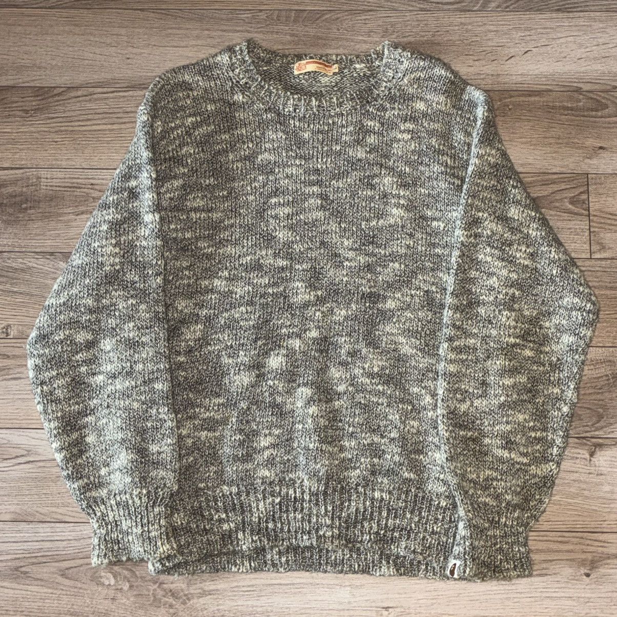 Bape 90s Bape wool/alpaca knit sweater Size US L / EU 52-54 / 3 - 1 Thumbnail