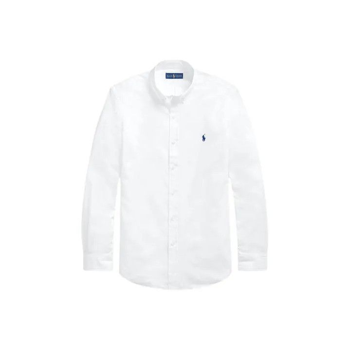 Polo Ralph Lauren Polo Ralph Lauren Solid Logo Embroidered Long-Sleeve Shirt Size US M / EU 48-50 / 2 - 1 Thumbnail