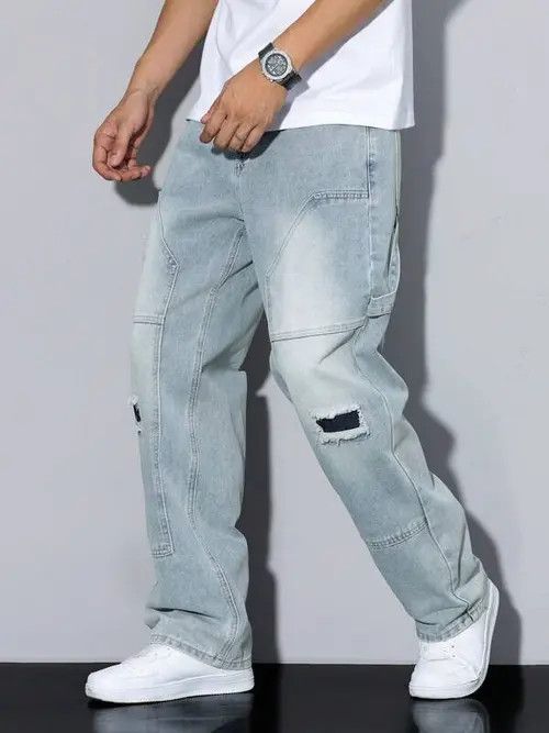 Japanese Brand Mitsuoka x Shii Casual Fit Cargo Distressed jeans Size US 32 / EU 48 - 6 Thumbnail