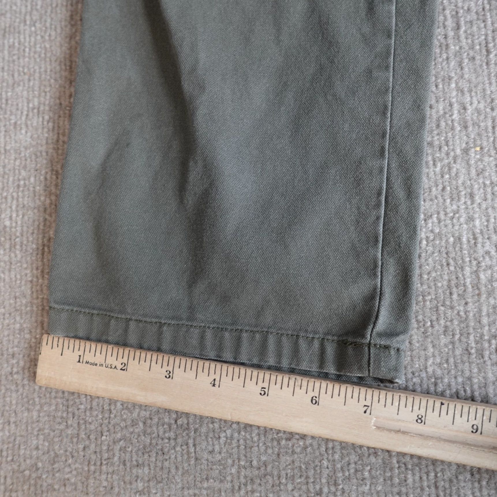 Patagonia Patagonia Pants 33 Gray Green Straight Duck Cotton Chino Logo Pockets Mens Regular Size US 33 - 5 Thumbnail