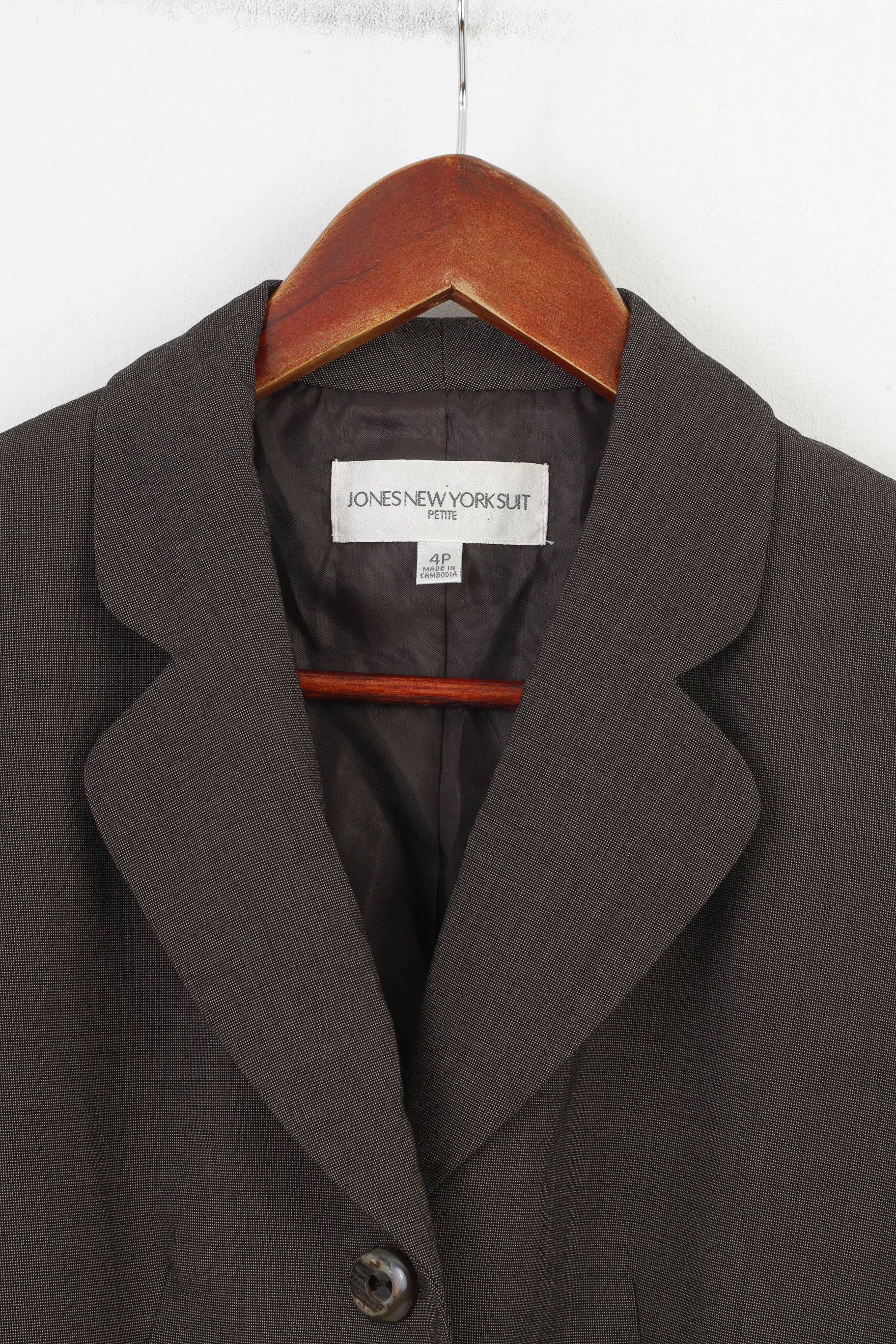 Jones New York Jones New York Suit Woman 4 Jacket Brown Brasted Collar 4222 Size S / US 4 / IT 40 - 2 Thumbnail