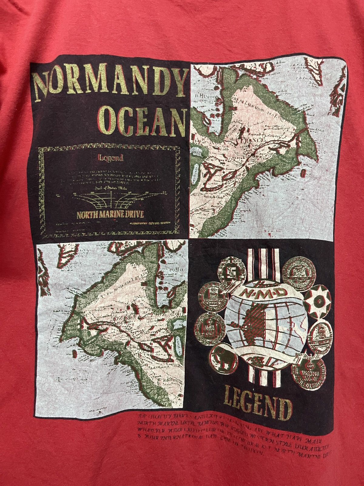 45rpm Vintage 80s 45RPM North Marine Drive Nautical Tee Size US L / EU 52-54 / 3 - 6 Thumbnail