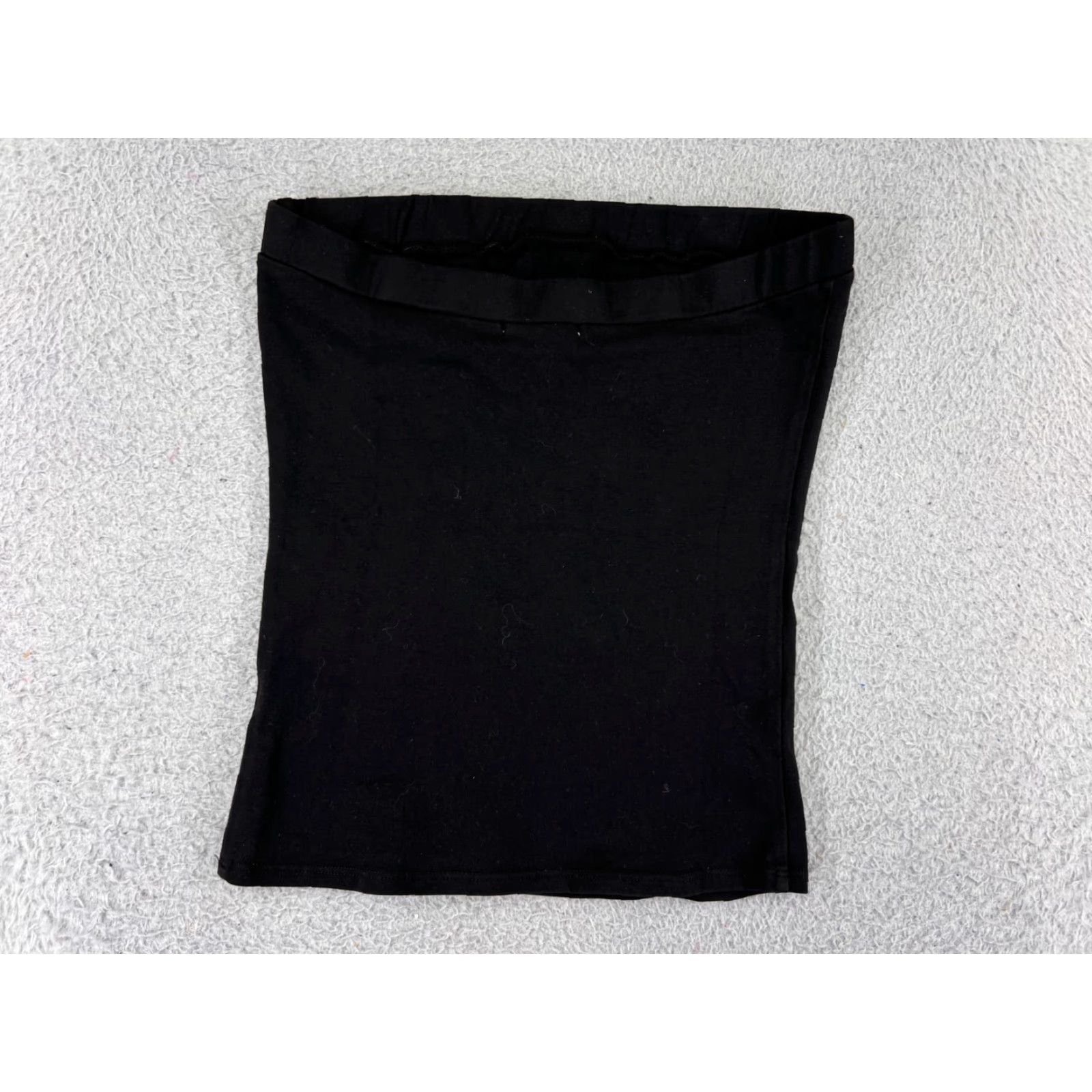 Vintage LA Made Skirt Womens Small Black Jersey Cotton Blend Elastic Waist Floral 90s-Inspired Casual Short Womens Size S / US 4 / IT 40 - 2 Thumbnail