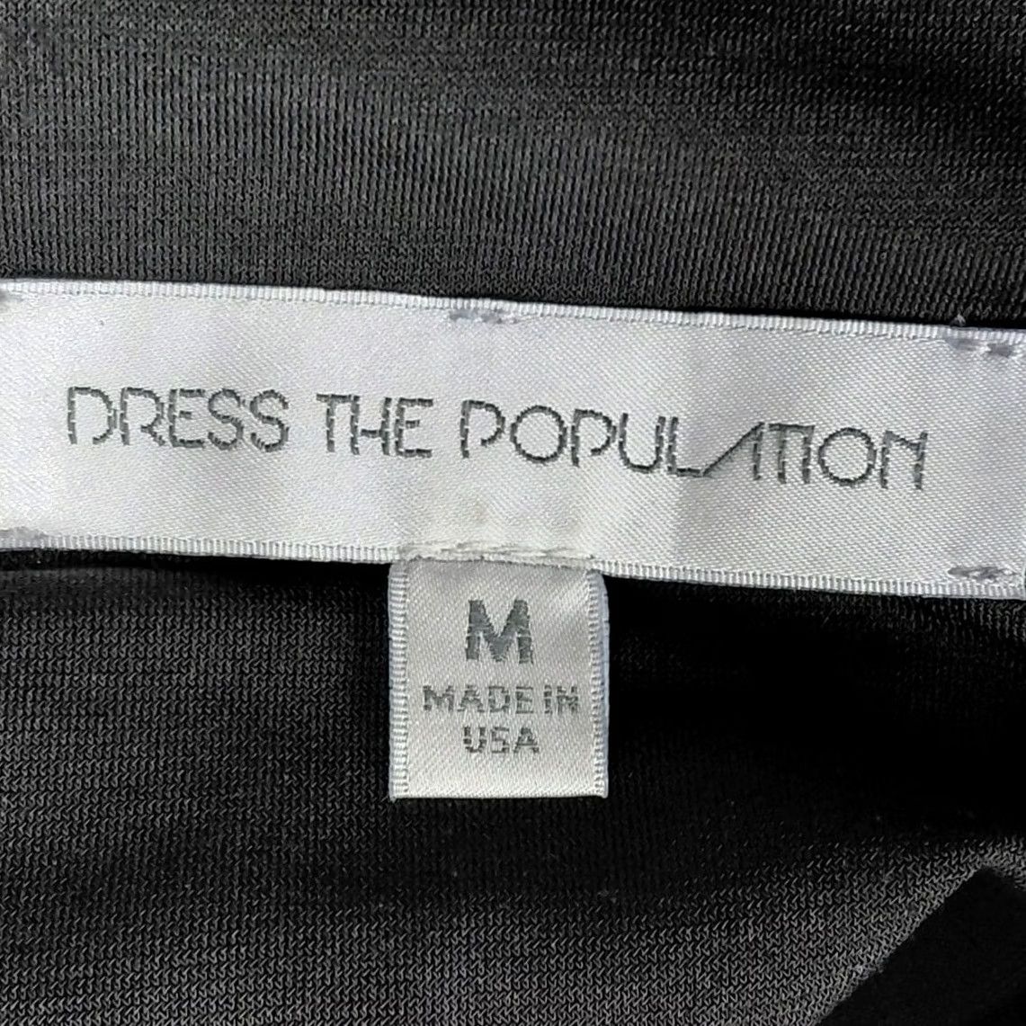 Dress the Population Dress The Population Sequin Dress Blue Knit Long Sleeve Knee Length Women M Size M / US 6-8 / IT 42-44 - 5 Thumbnail