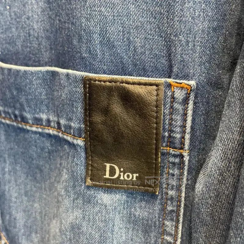 Dior Dior Short Sleeve Dark Blue Cotton Shirt . Size US M / EU 48-50 / 2 - 8 Thumbnail
