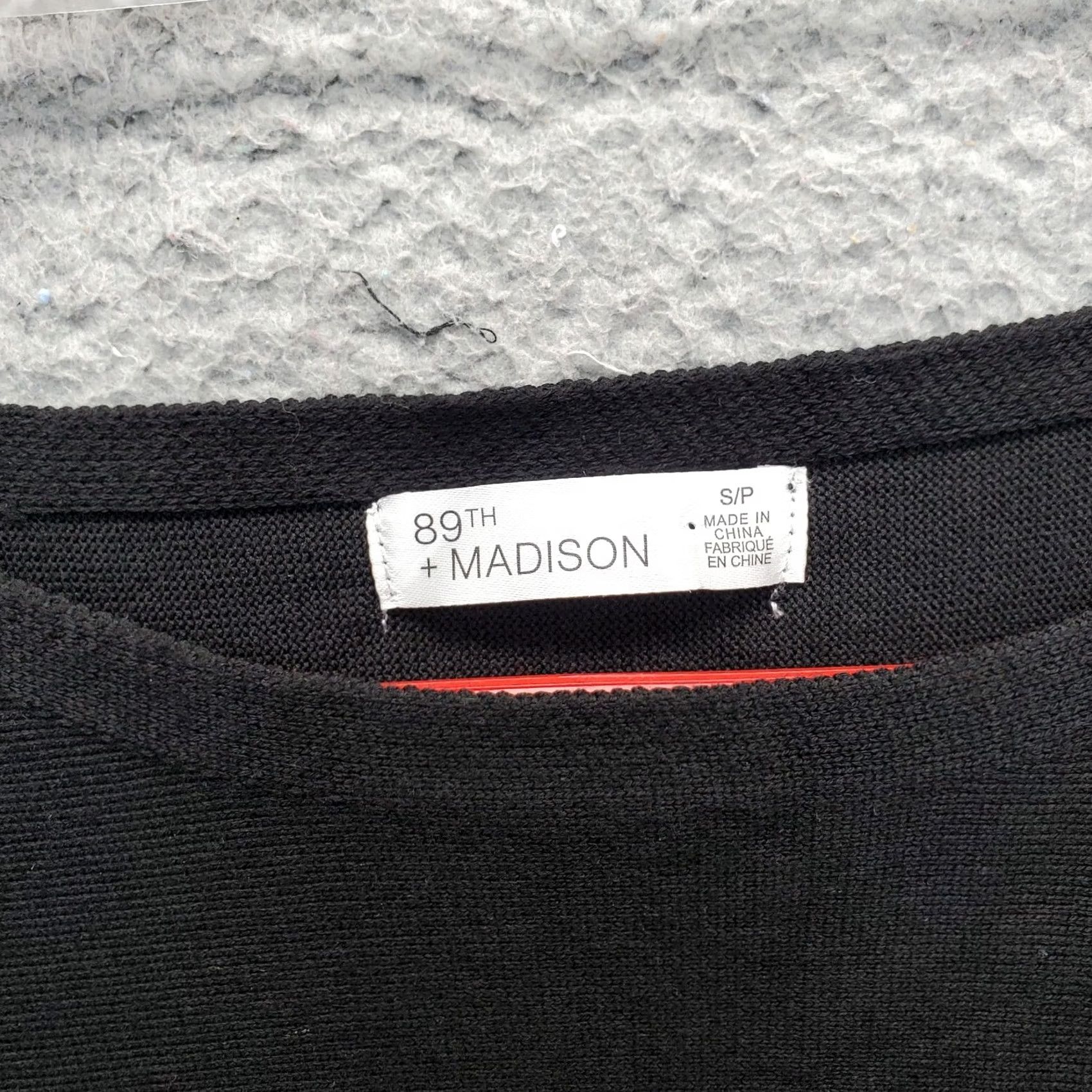 Vintage 89th & Madison Sweater Womens S Black Beaded Raglan Sleeve Round Neck Pullover - Womens Size S Black Beaded Raglan Pullover Knit Shirt (NWT) Size S / US 4 / IT 40 - 5 Thumbnail