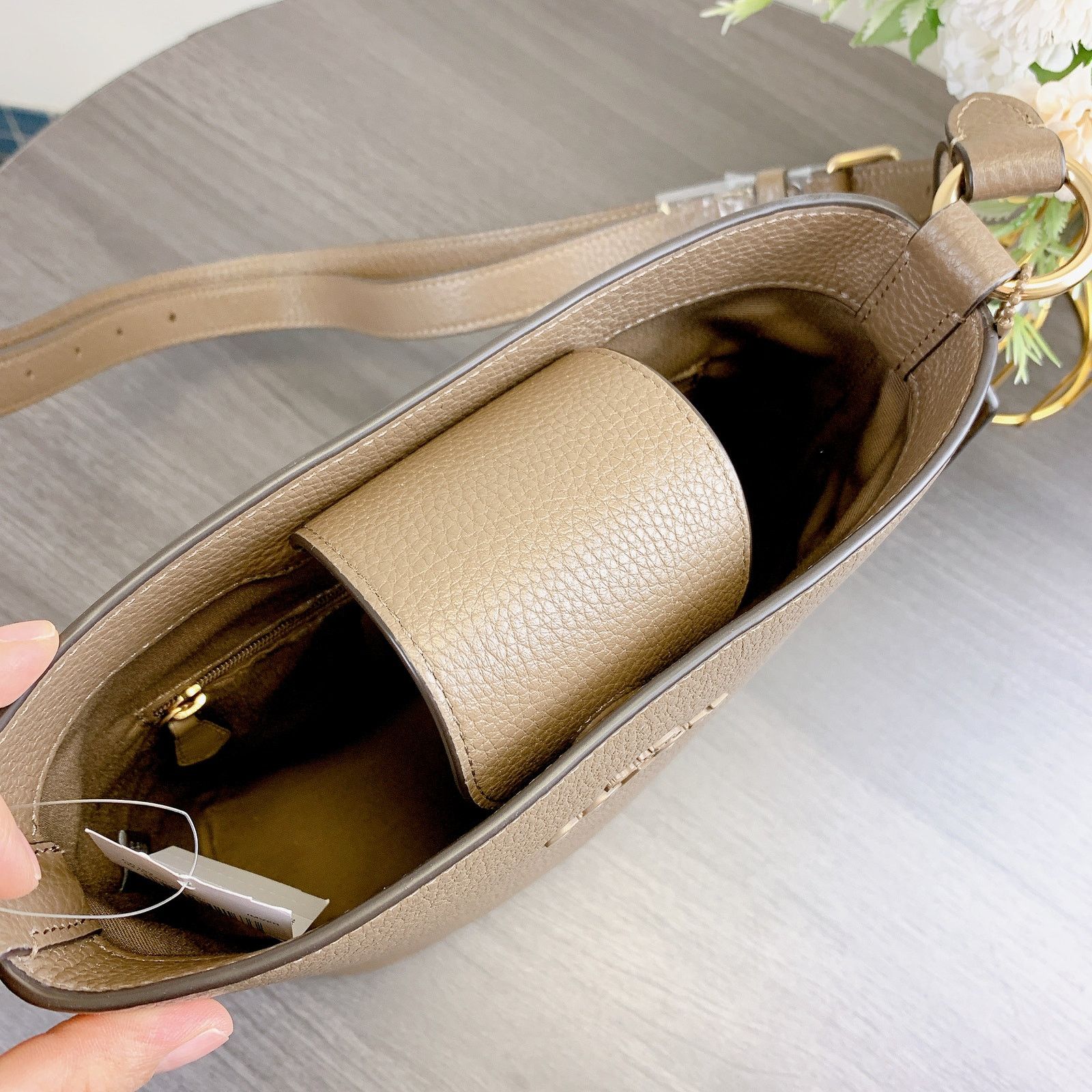Coach Coach CR153 Sophie Bucket Bag IN Dark Stone Size ONE SIZE - 7 Thumbnail