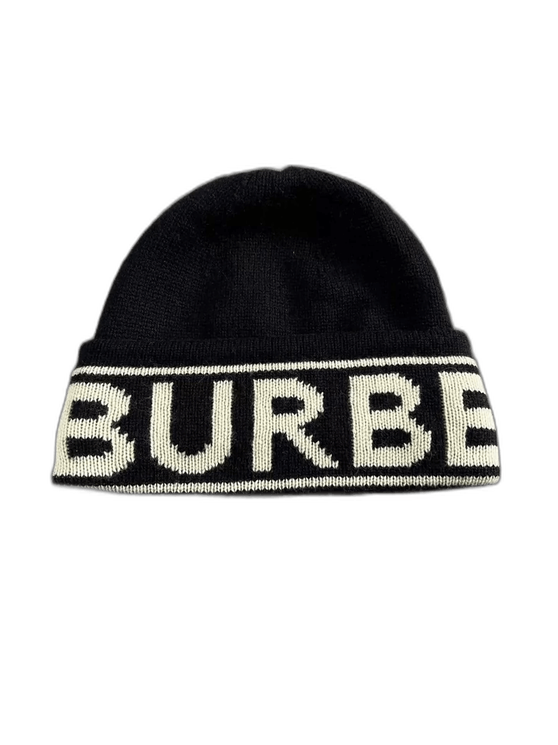 Burberry Burberry Beanie Hat with Logo Band Size ONE SIZE - 1 Thumbnail