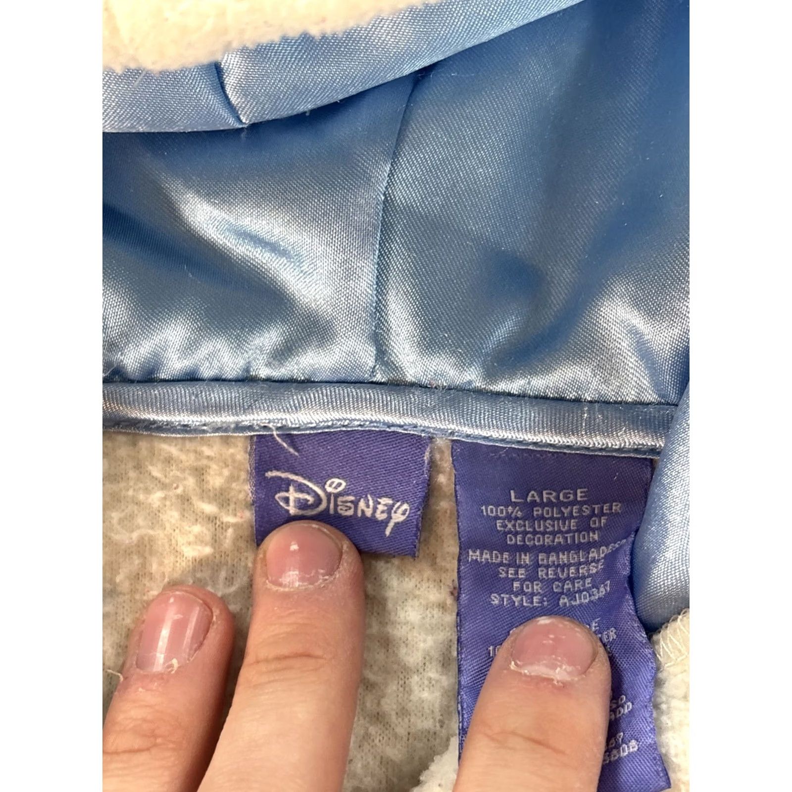 Disney VINTAGE Disney Hoodie Womens Large White Full Zip Eeyore Embroidered Y2K 90s Cartoon Womens Size L / US 10 / IT 46 - 4 Thumbnail