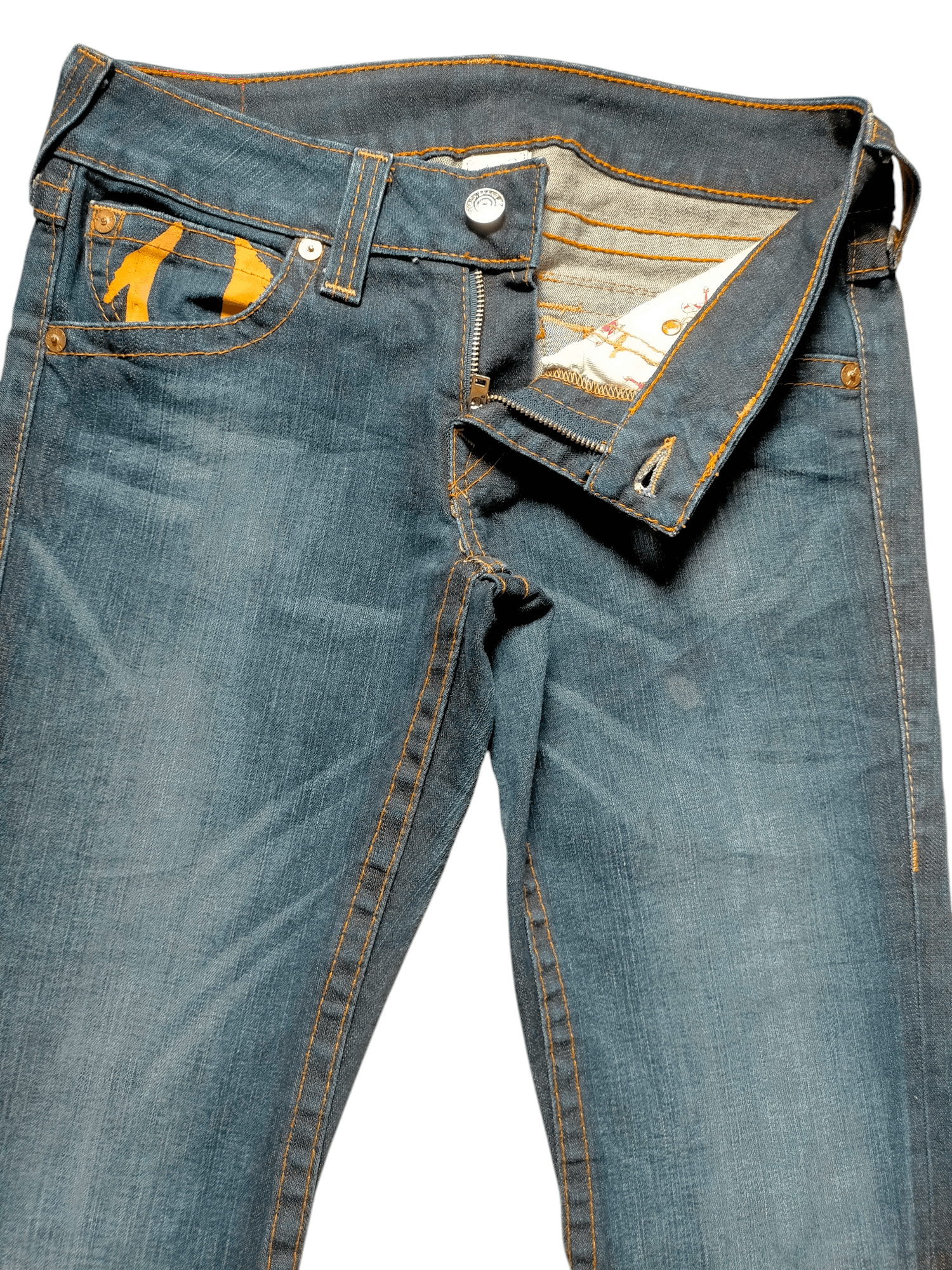 True Religion Flare Jeans True Religion Stretch Low Rise Boot cut Denim Size US 31 - 11 Thumbnail