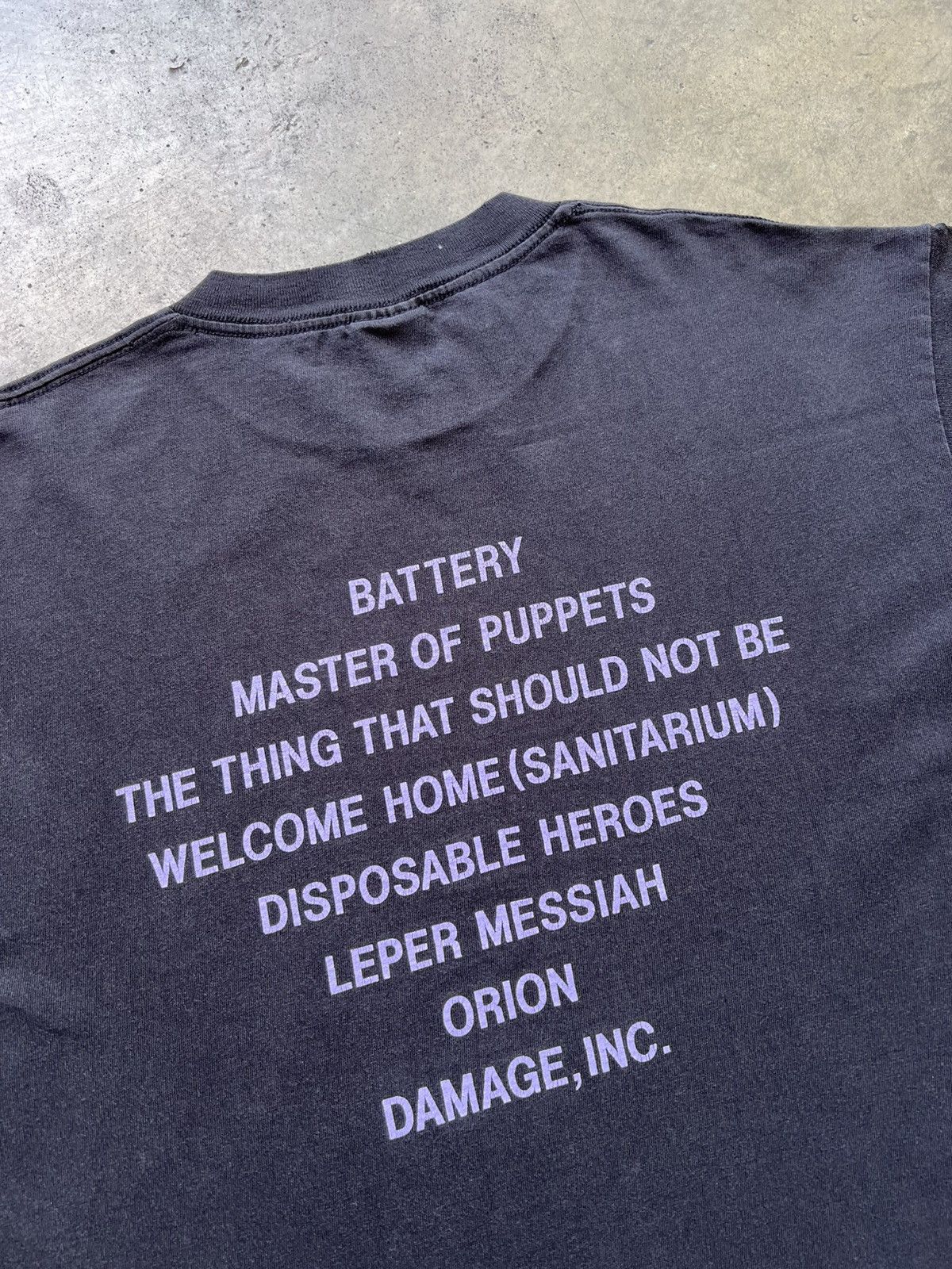 VTG 1994 Metallica Master Of Puppets Band Tee Shirt Tour
