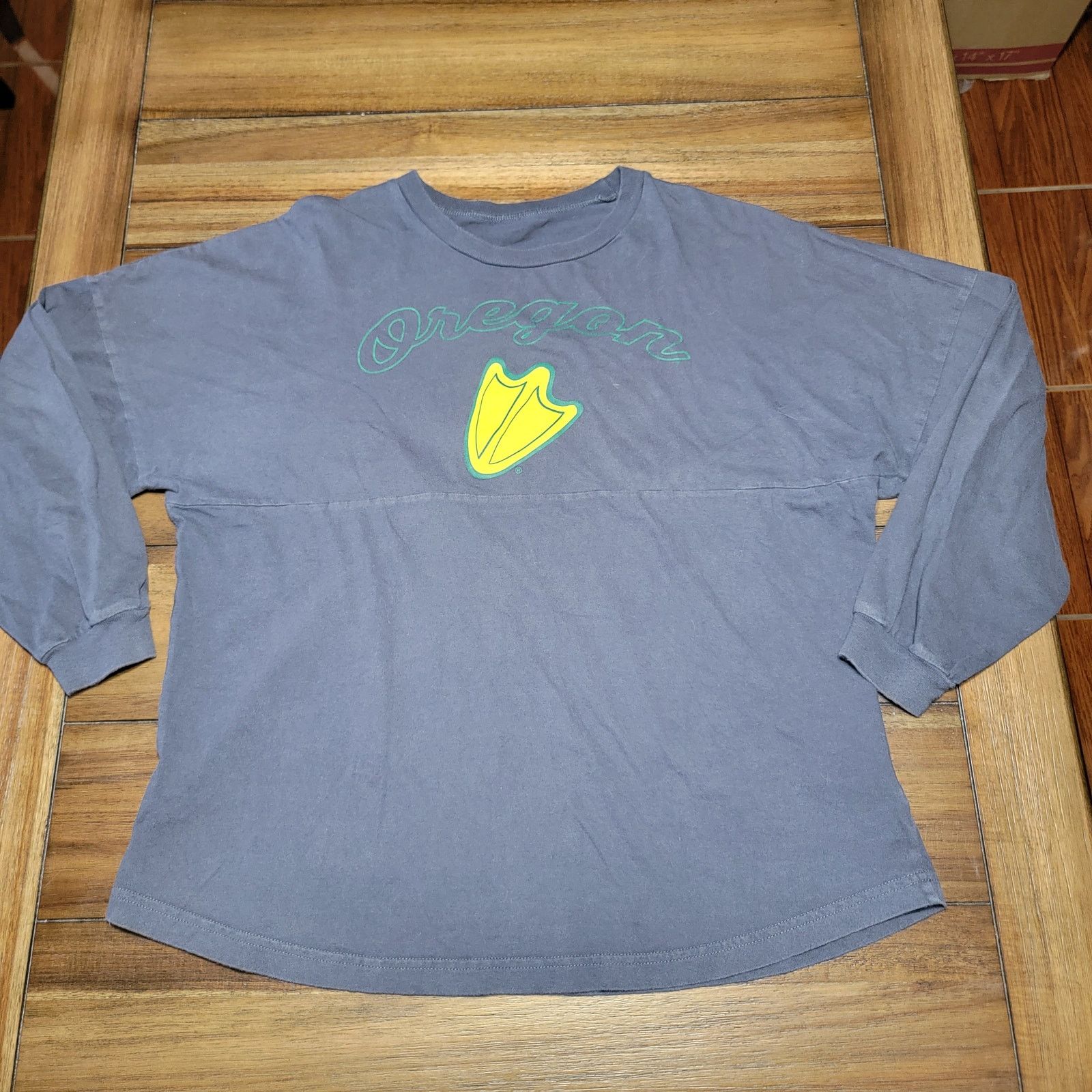 Other Oregon Ducks LS Dark Blue/Grey Heavyweight Tee - Size Medium Size M / US 6-8 / IT 42-44 - 1 Thumbnail